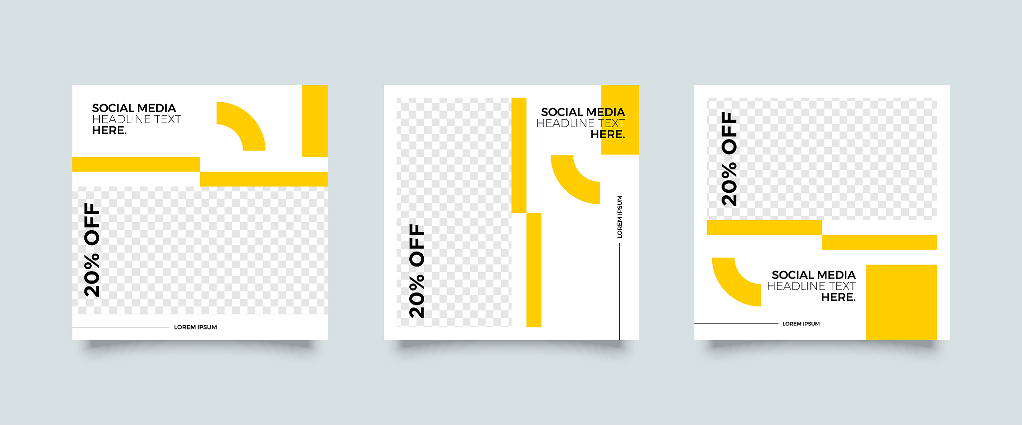 social media post template