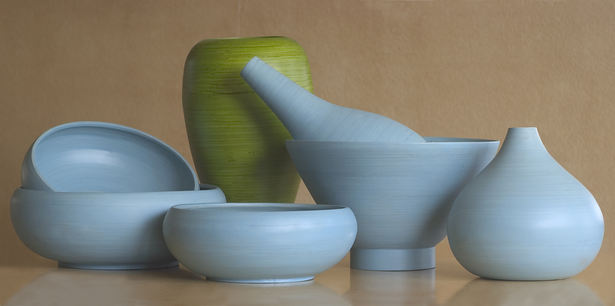 collection of vases
