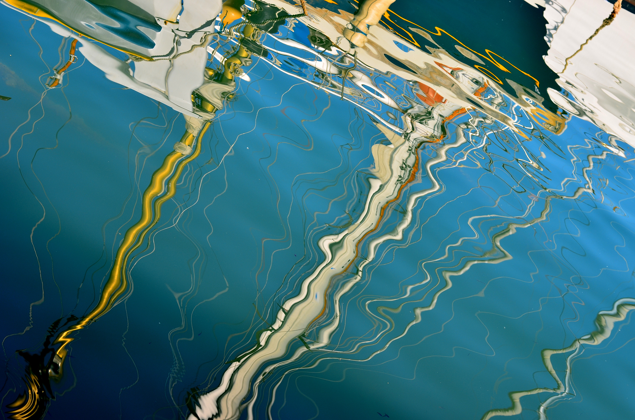 high angle view of sea
