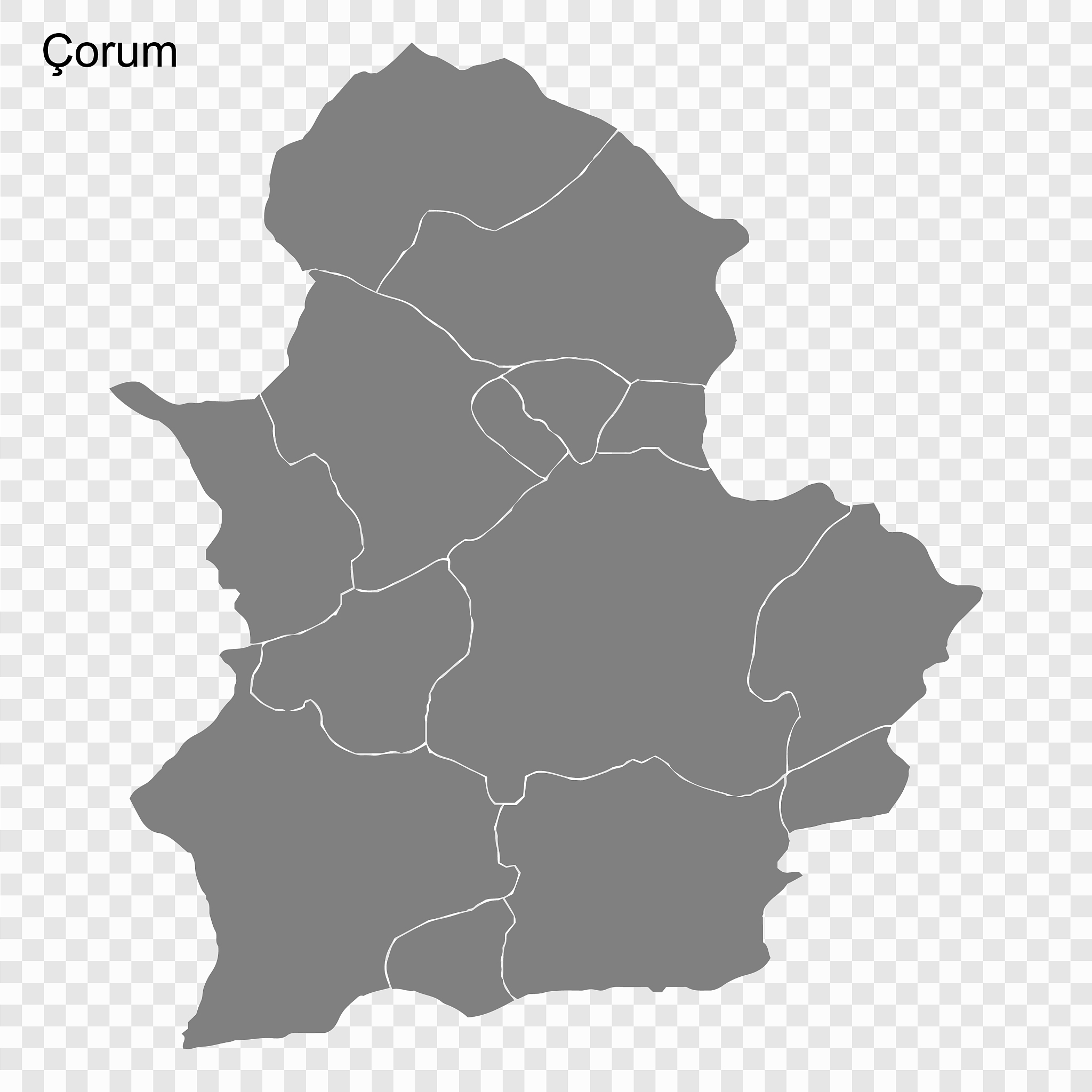 high quality map is a province turkey