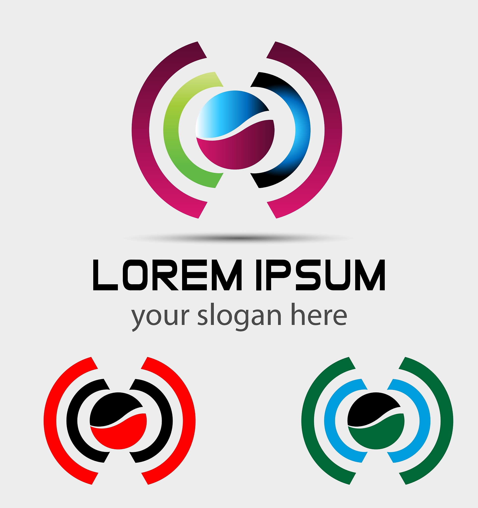 abstract logo elements