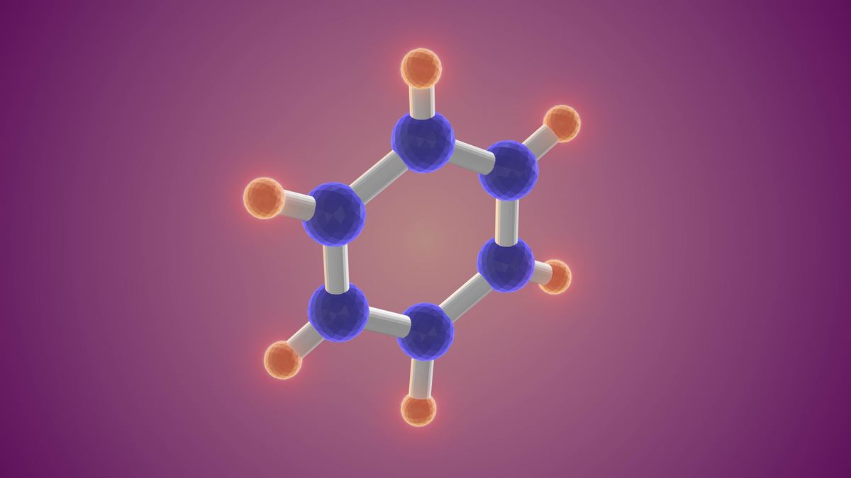 科学医学概念中的分子结构表示