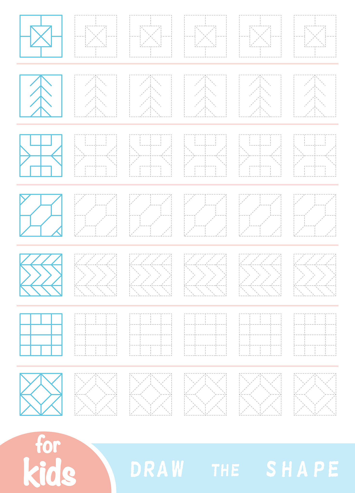 一年级先撇后捺的汉字练习：人、入、八、几、刀等