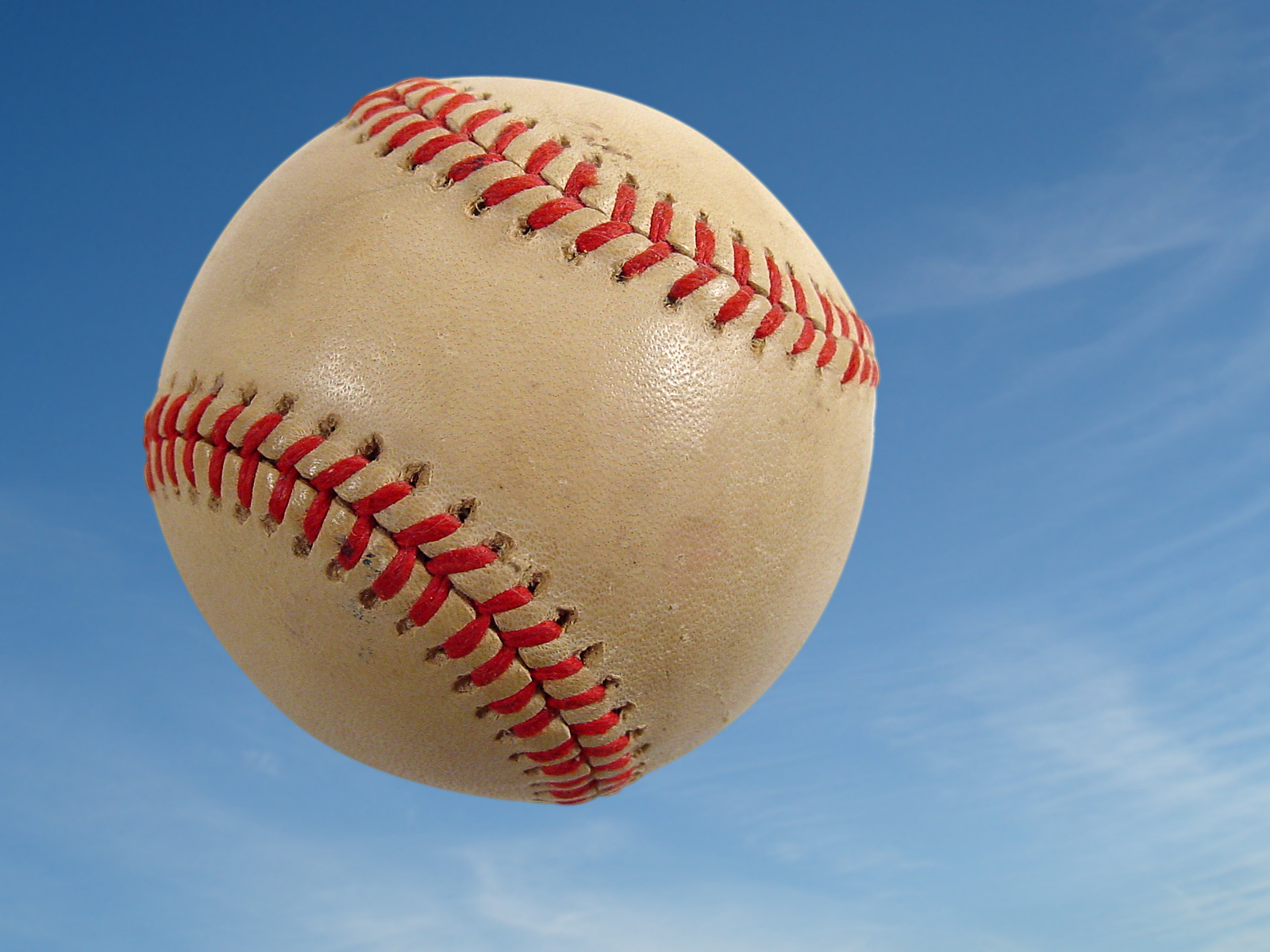 baseball in air