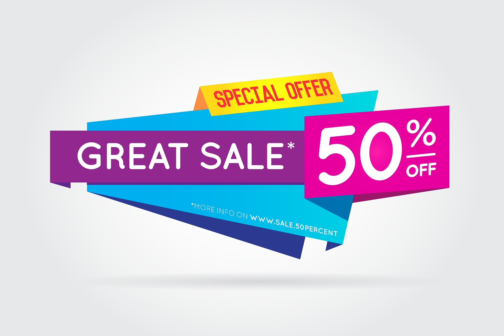 sale sign banner poster ready for web and print