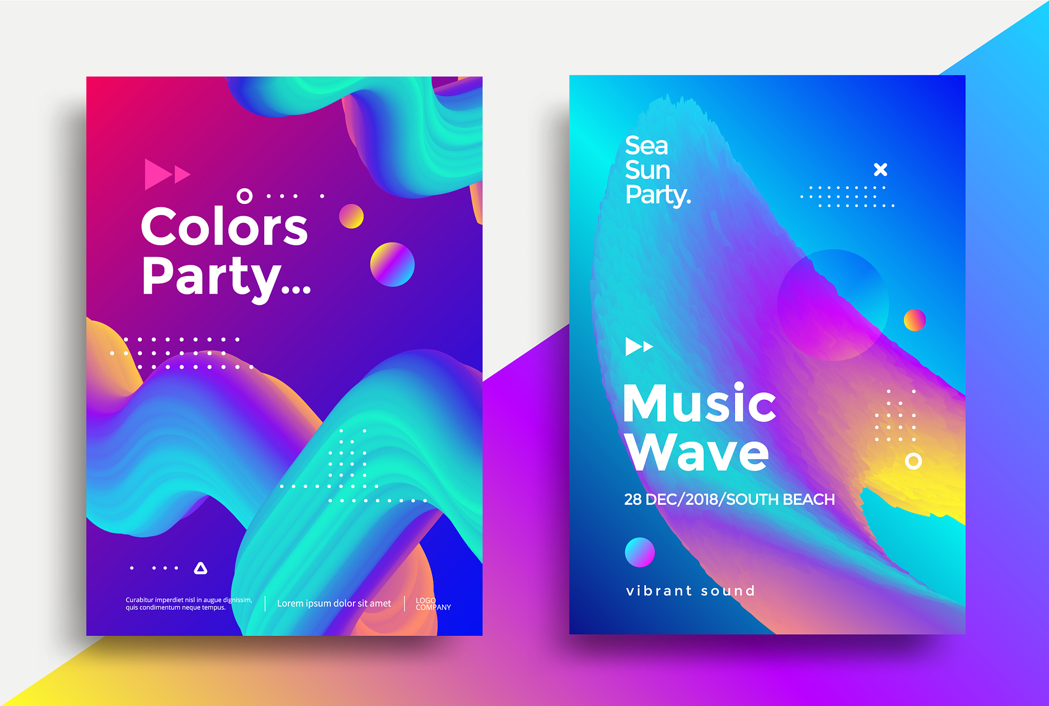 music wave party poster design