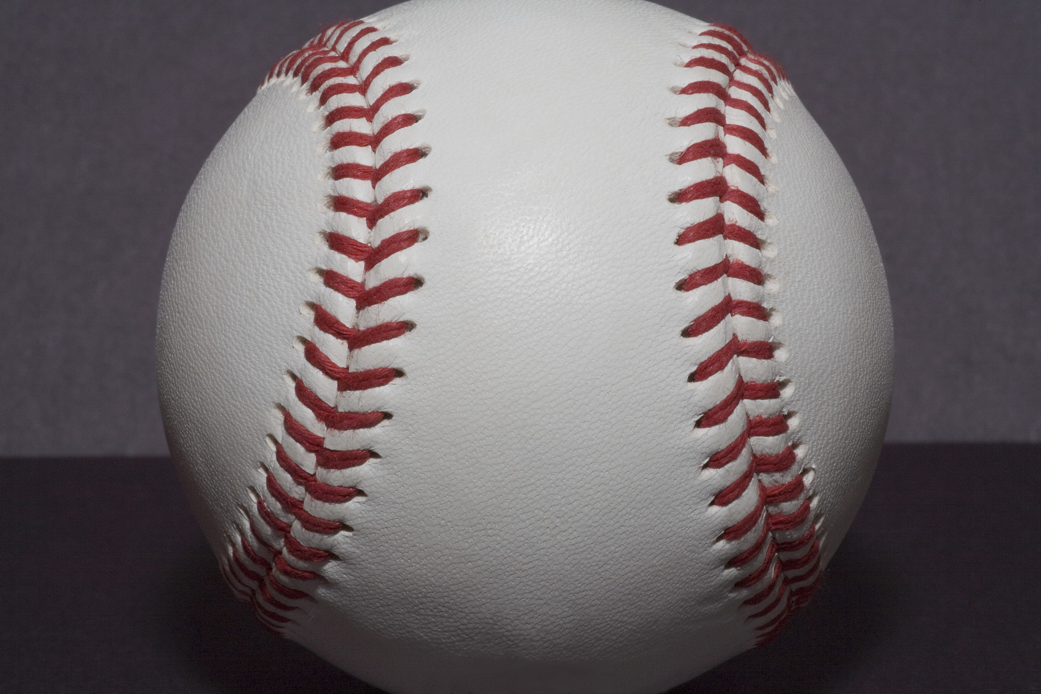 a baseball, close up
