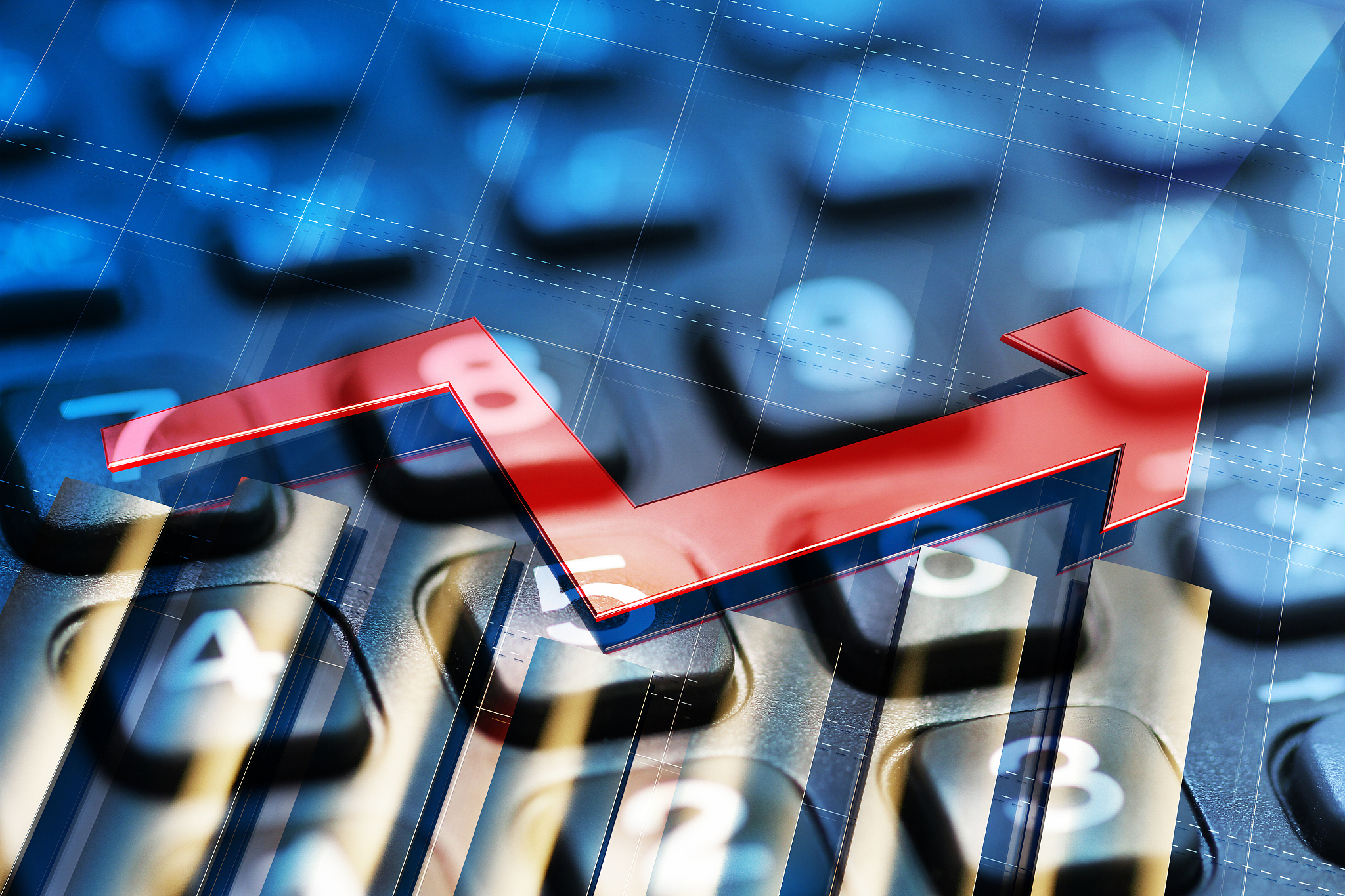 economic arrow and histogram