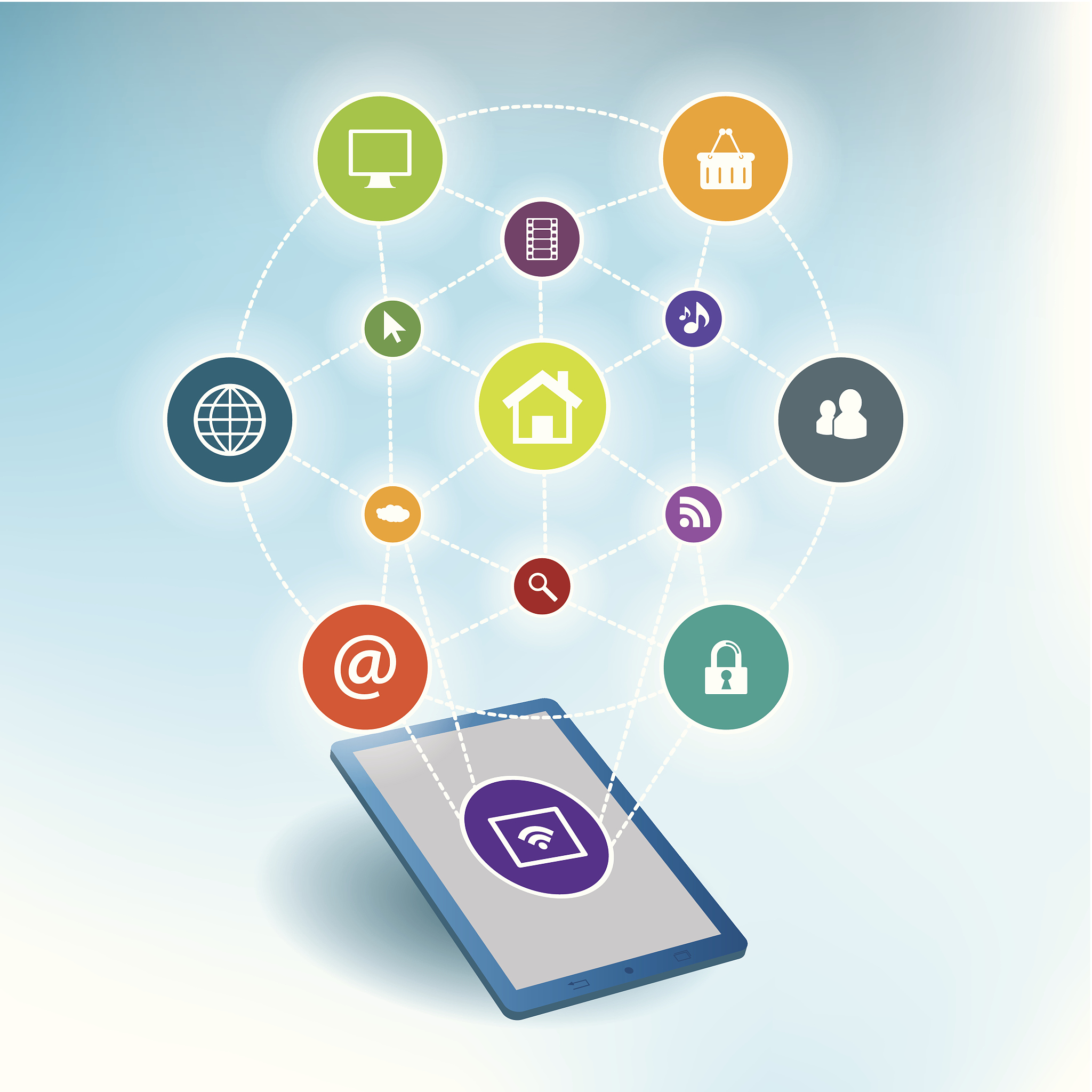 mobile communication by the smart phone