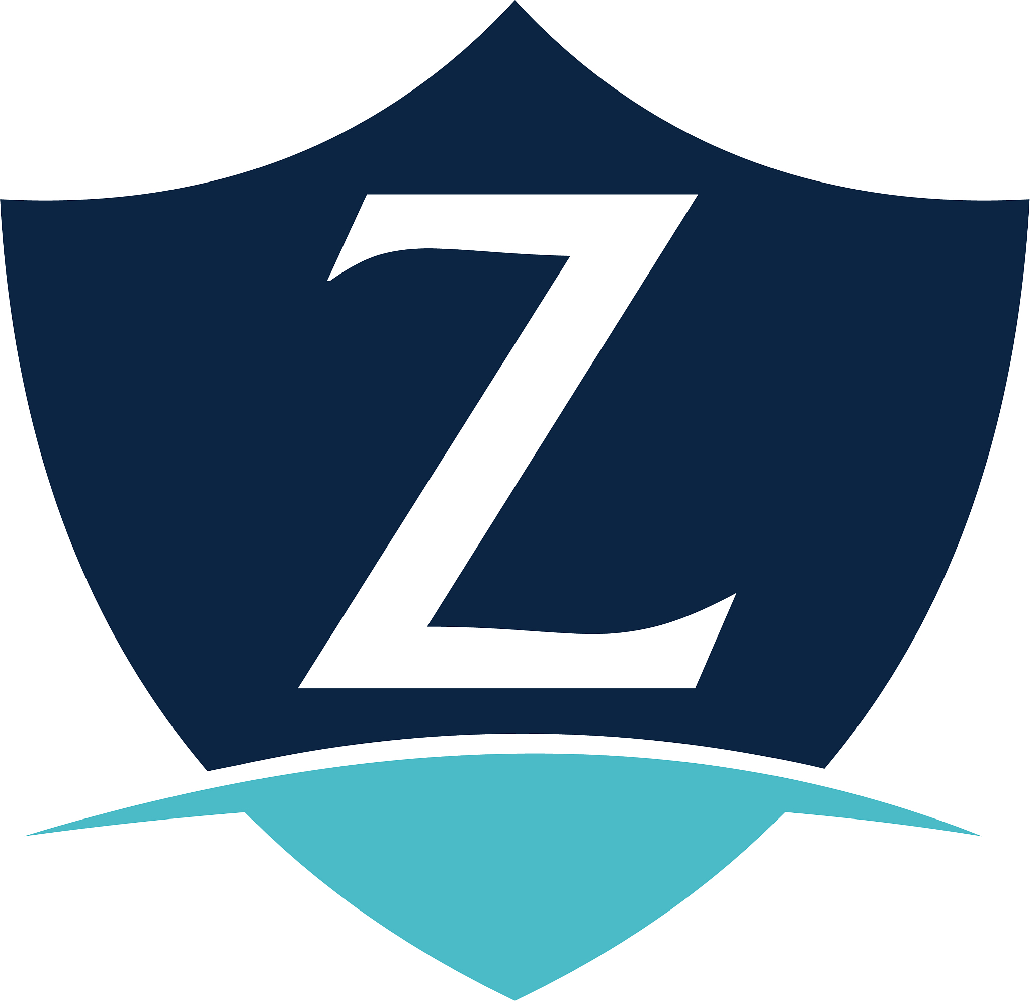 modern shield letter z