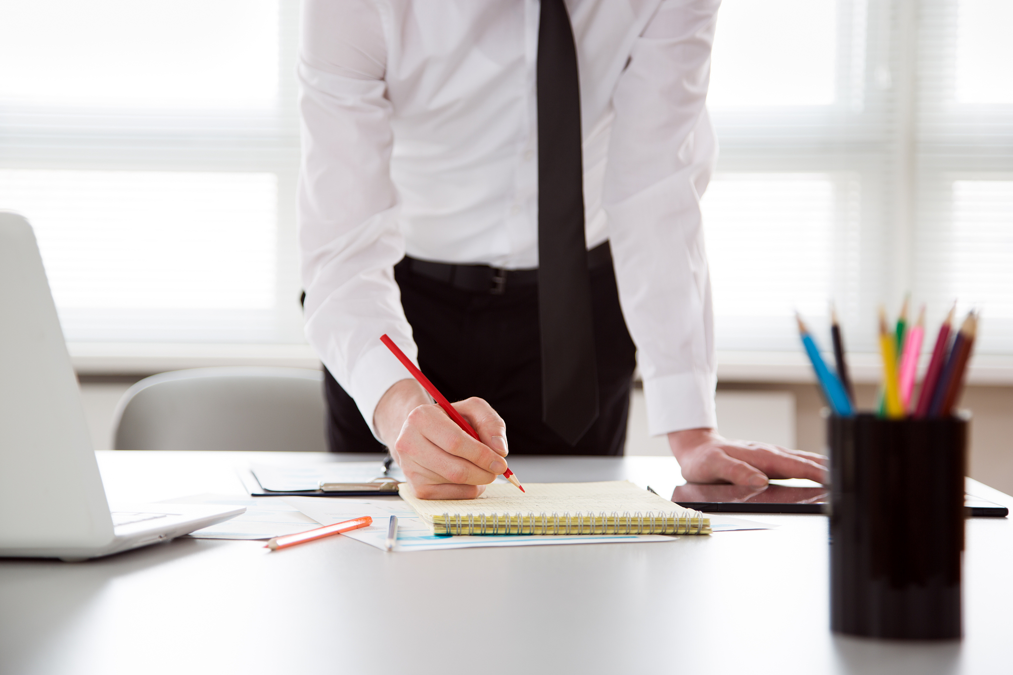 businessman working in an office