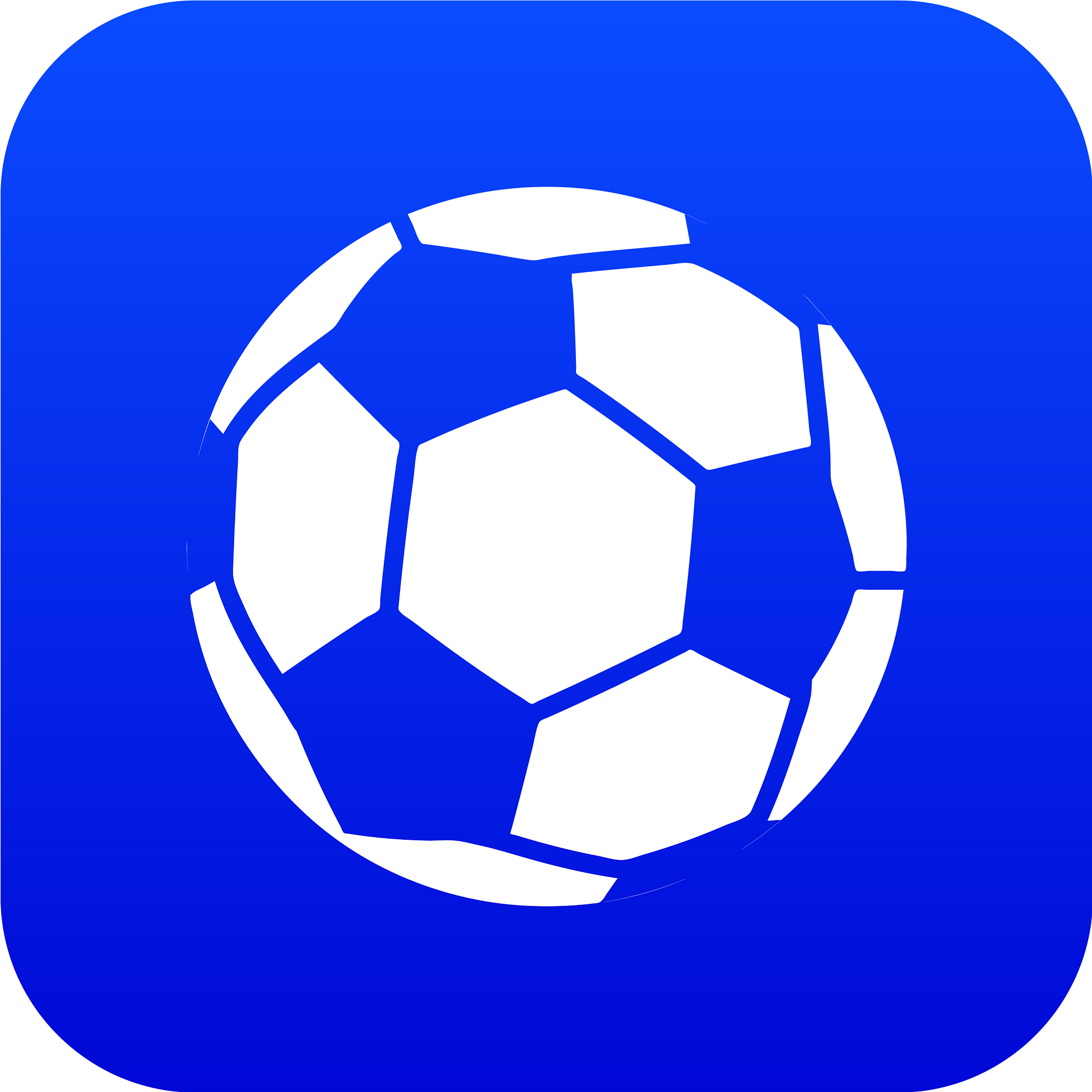 soccer icon blue