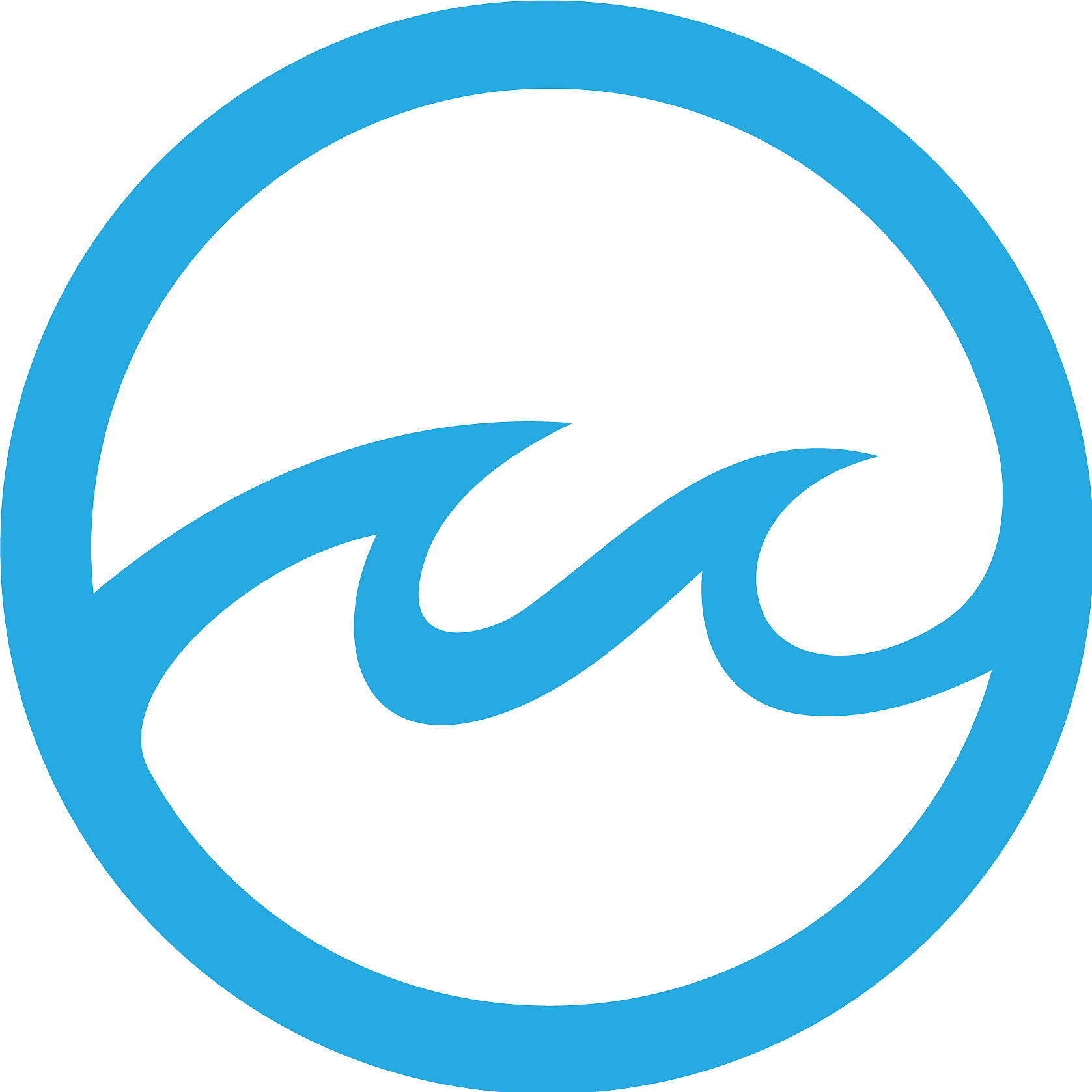 water wave symbol and icon logo template