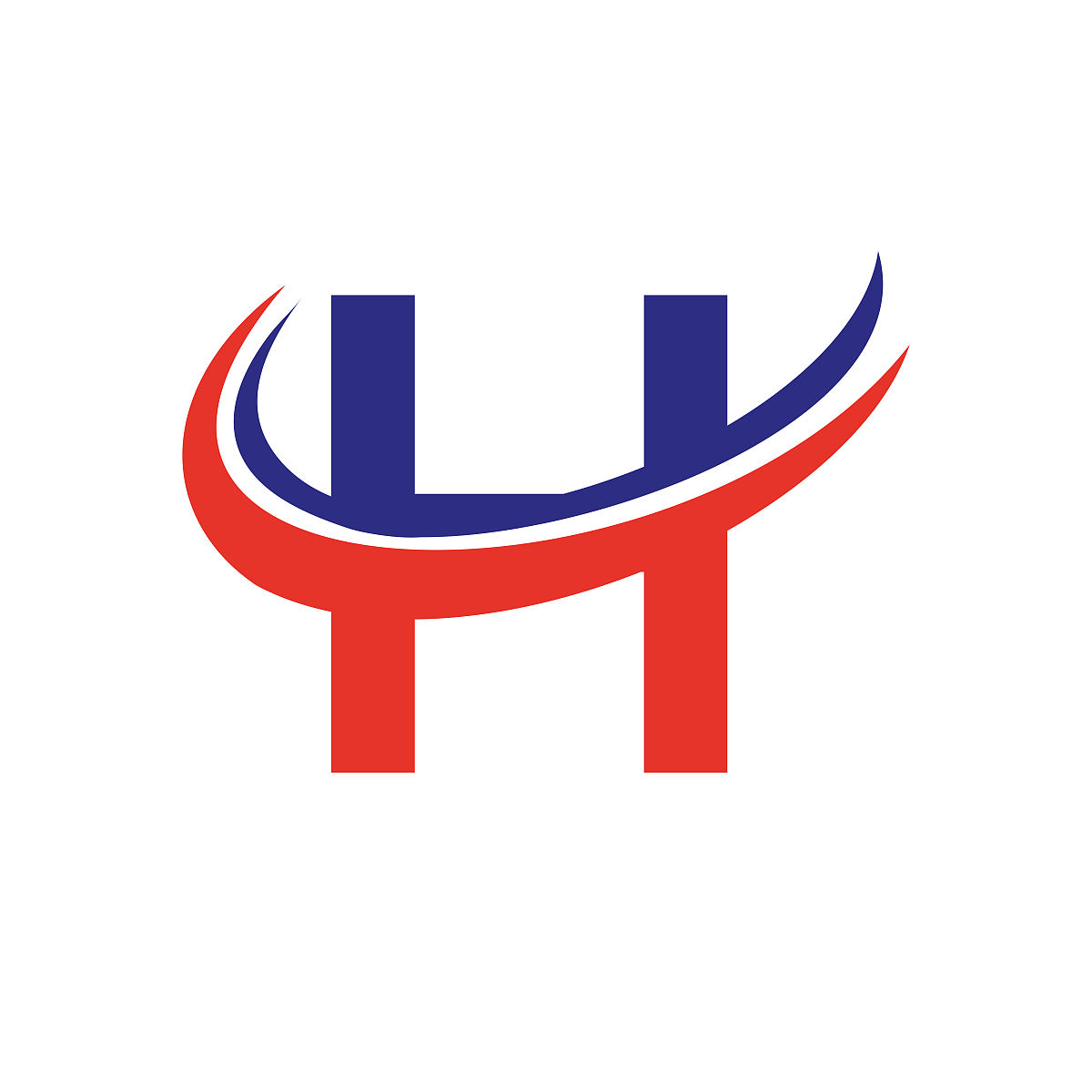 初始h字母字母标志设计矢量格式.h标志为商业和公司身份,现代,扁平和