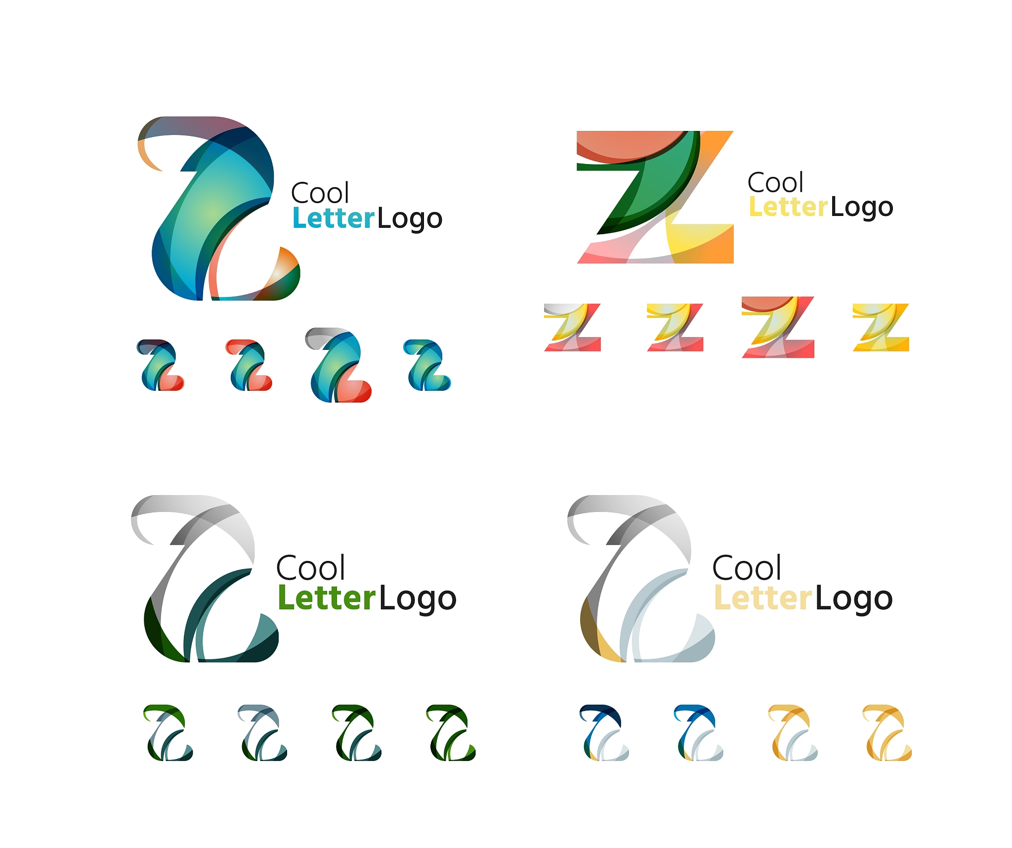 letter business emblem collection