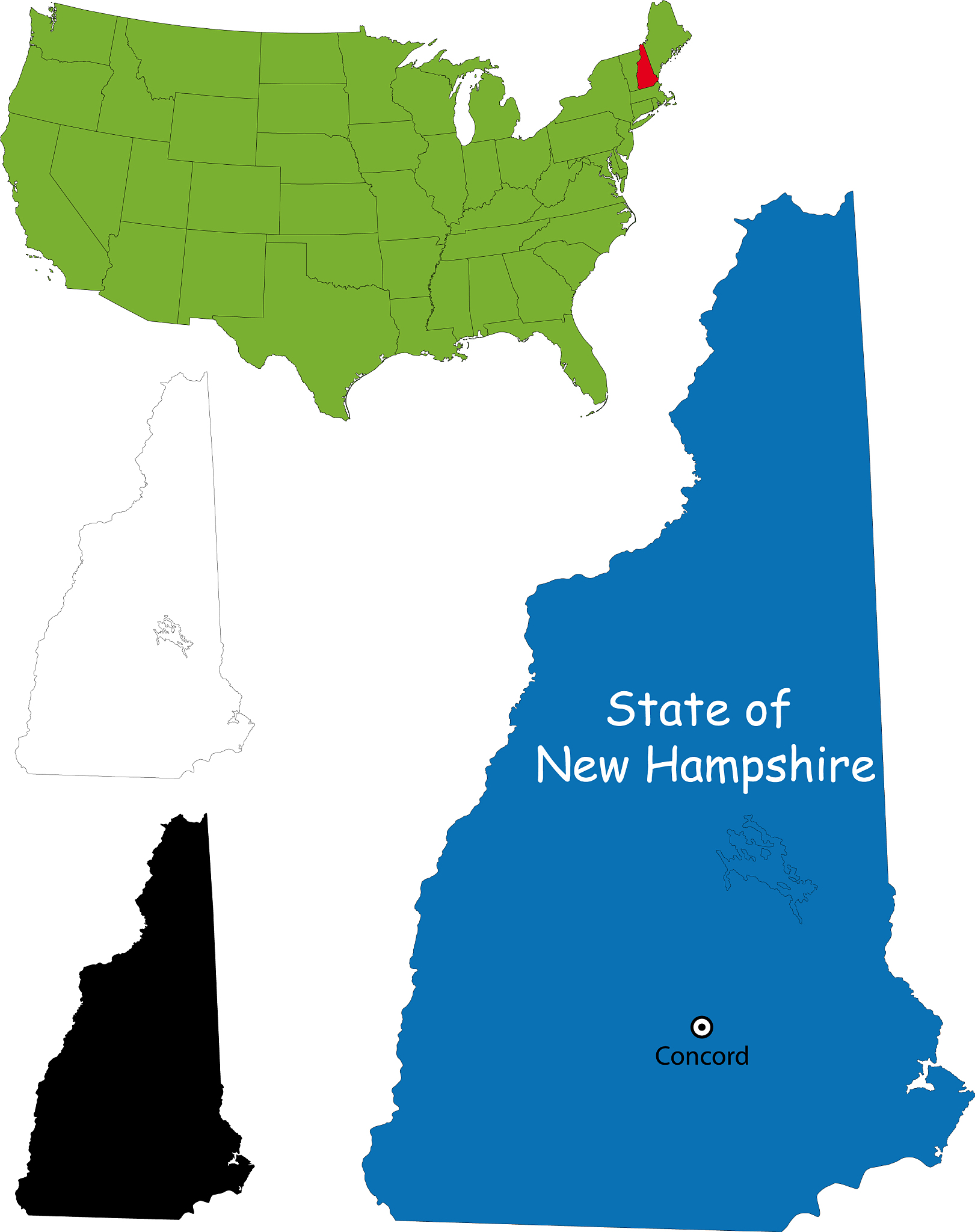 new hampshire map