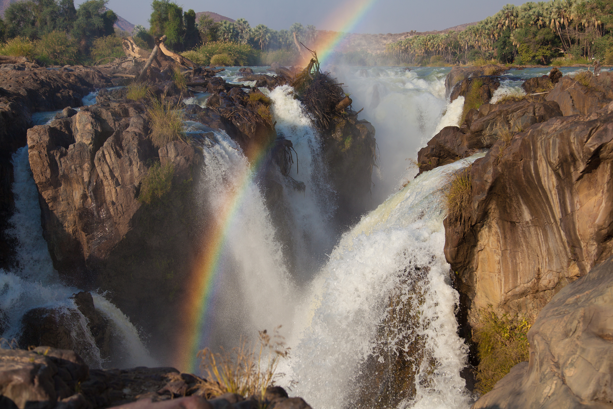 epupa falls with rainbow