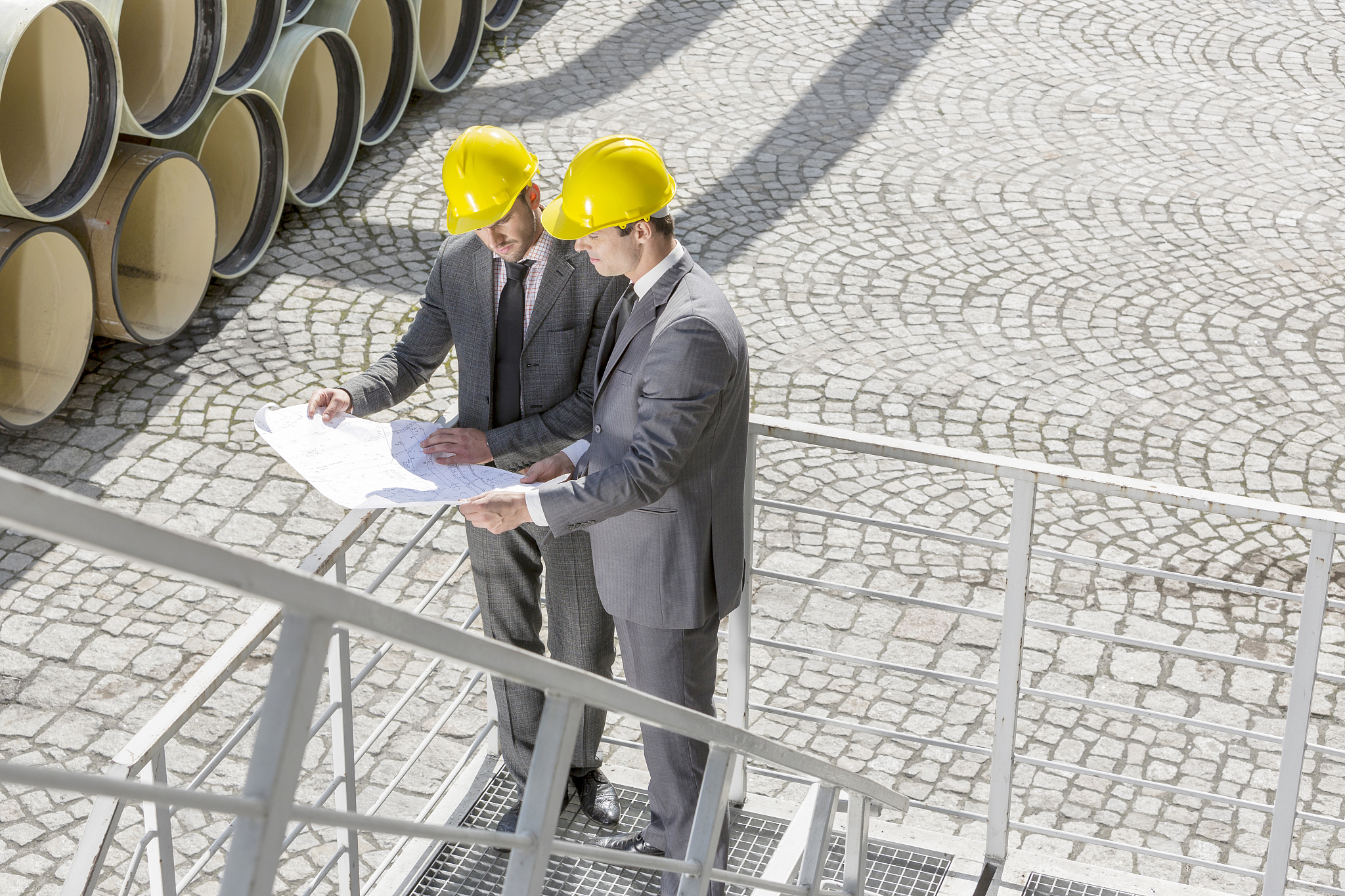 industrial engineers on site