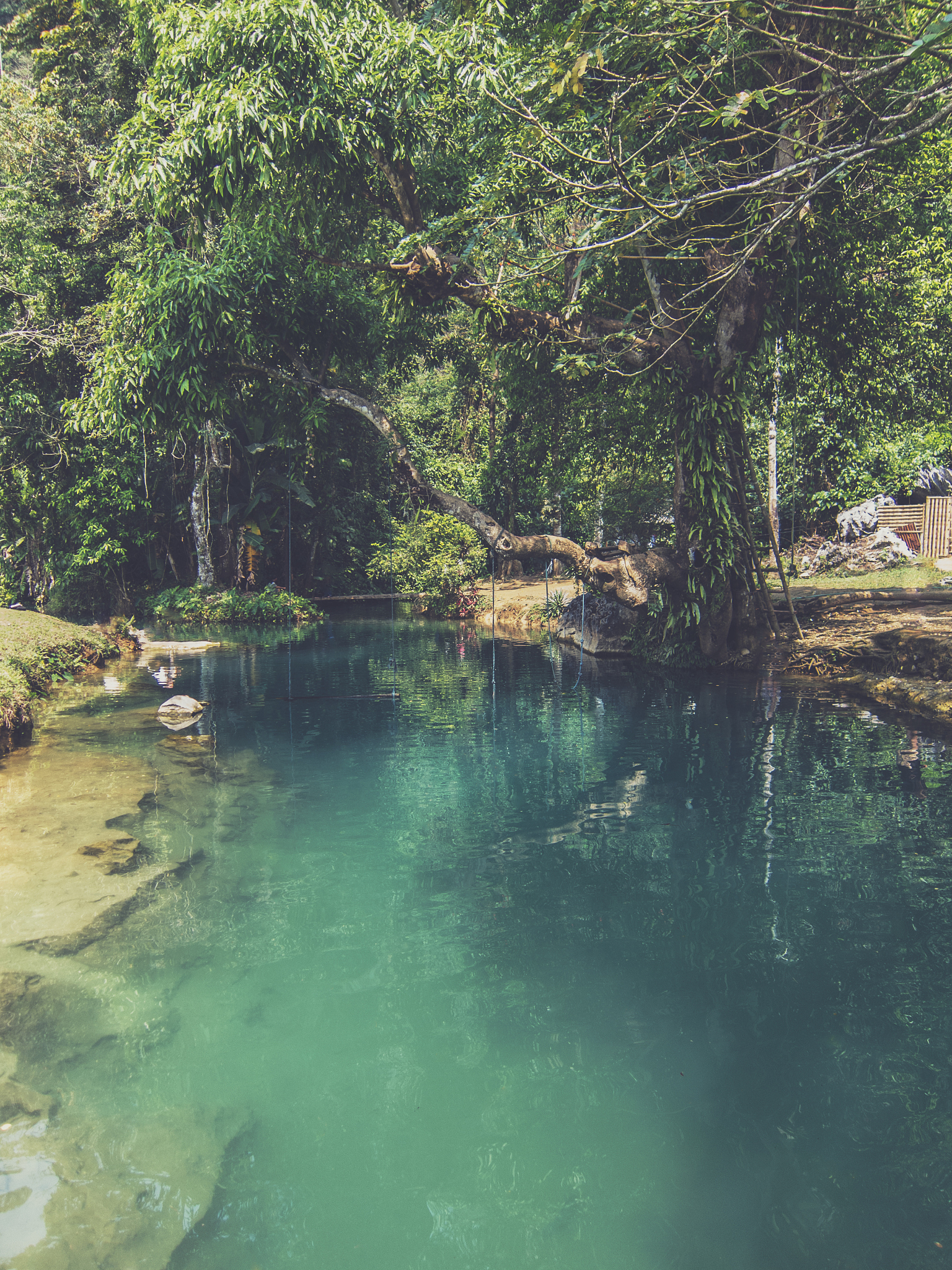 beautiful blue lagoon