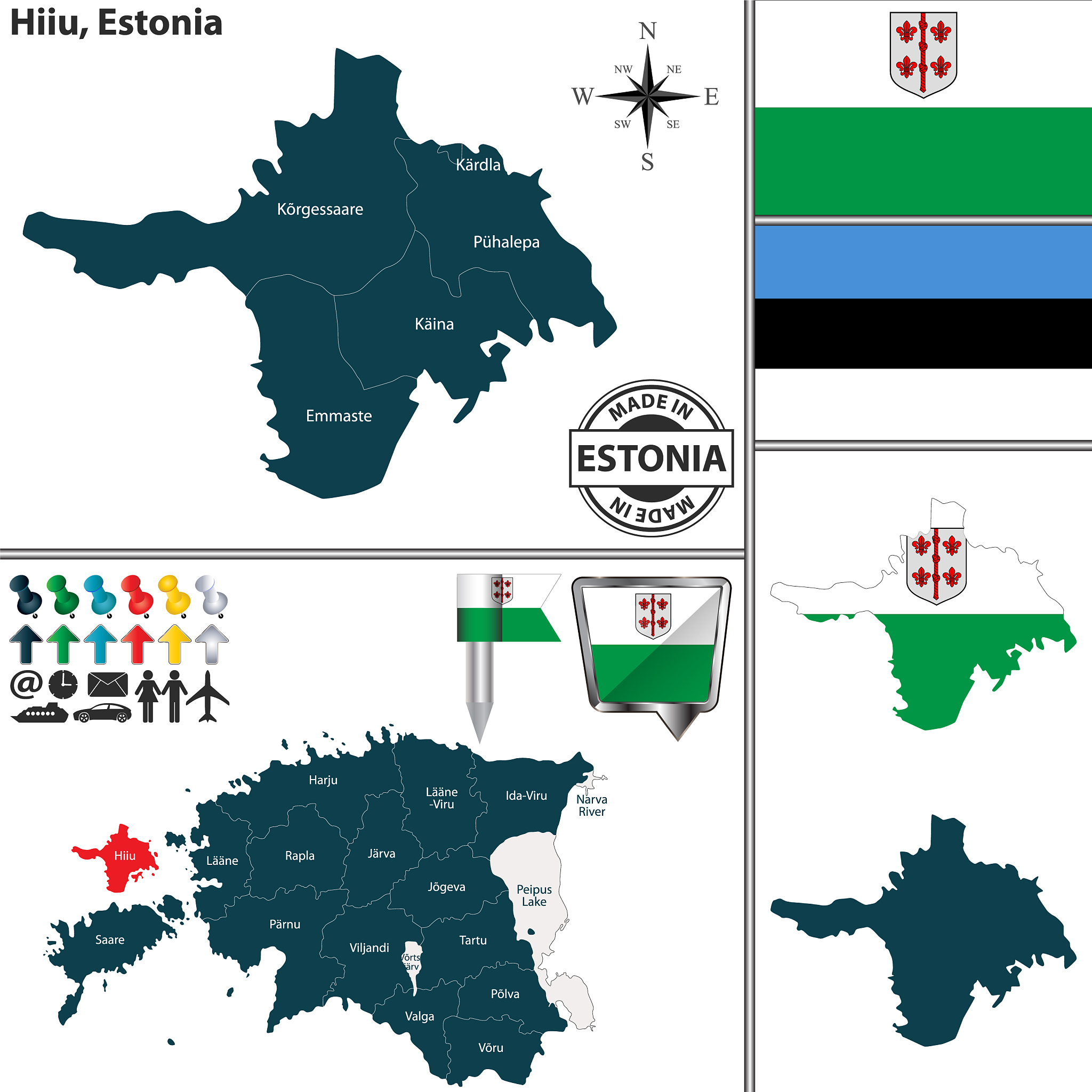 map of hiiu estonia