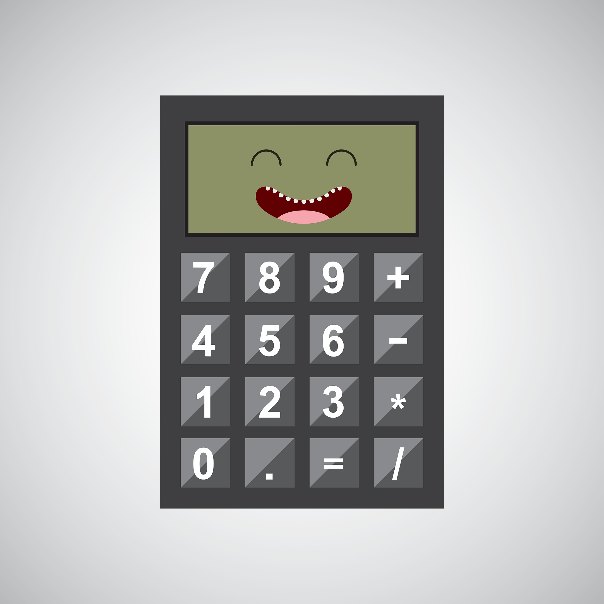 calculator character design