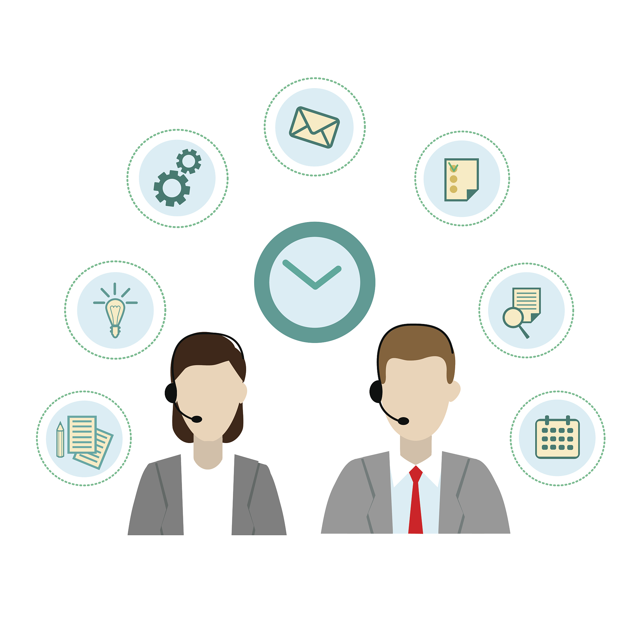 小张为客人答疑解惑客人很满意