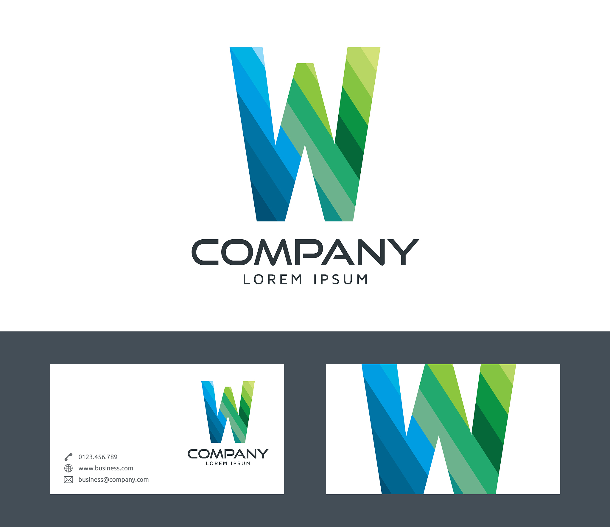 letter w - logo design