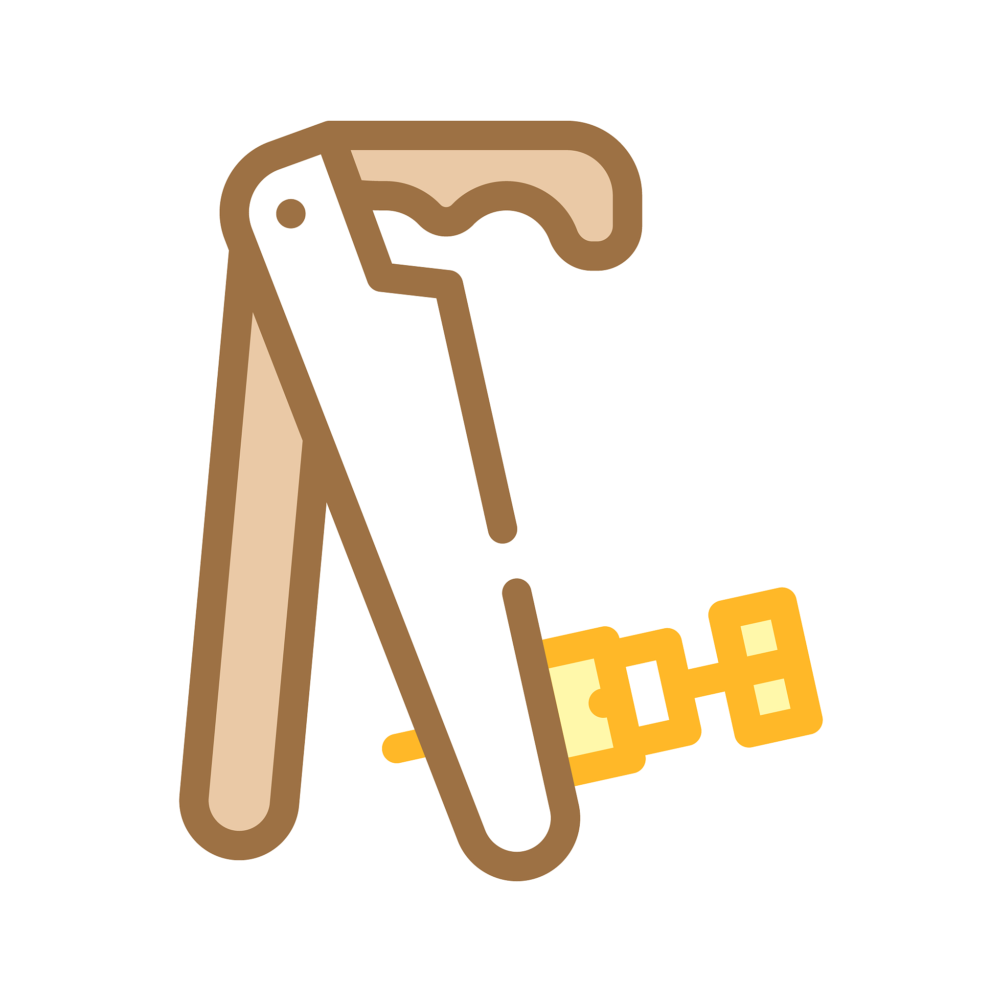 violin tool color icon vector illustration