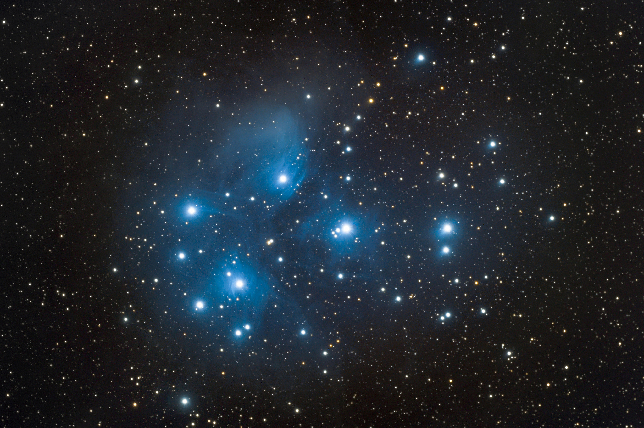 messier 45 also nebula know as pleiades