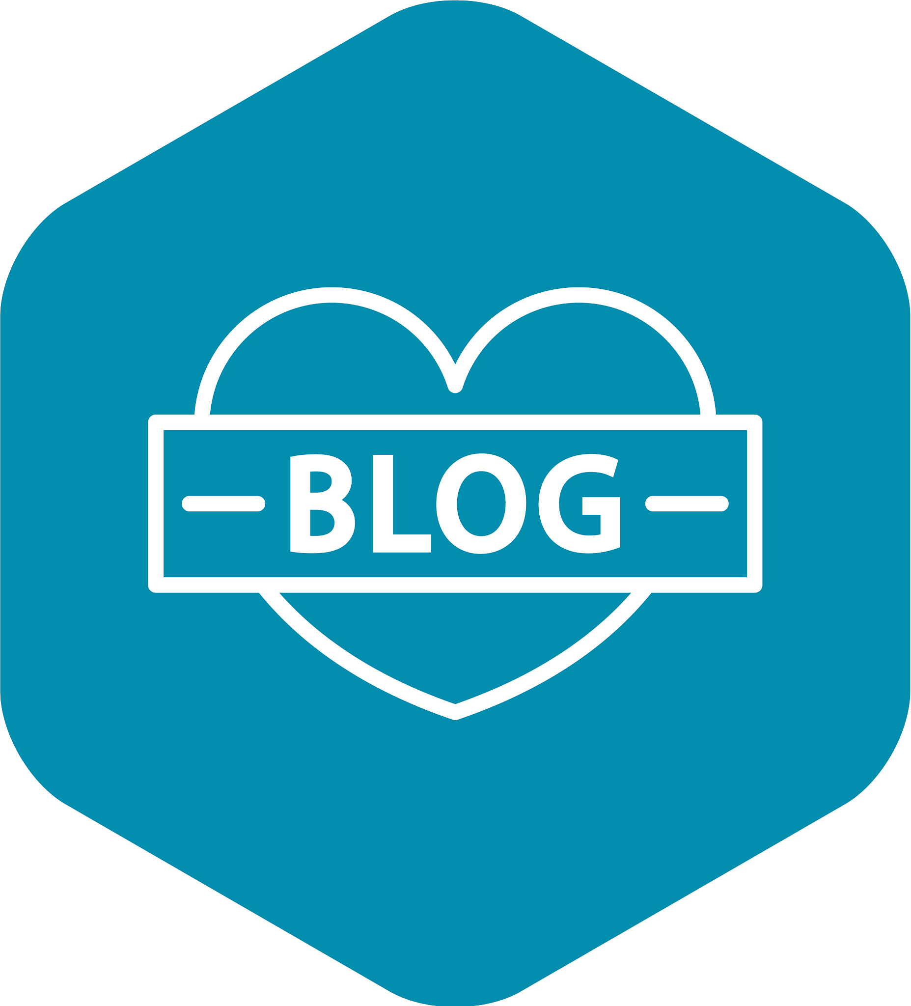 like heart blog icon outline style