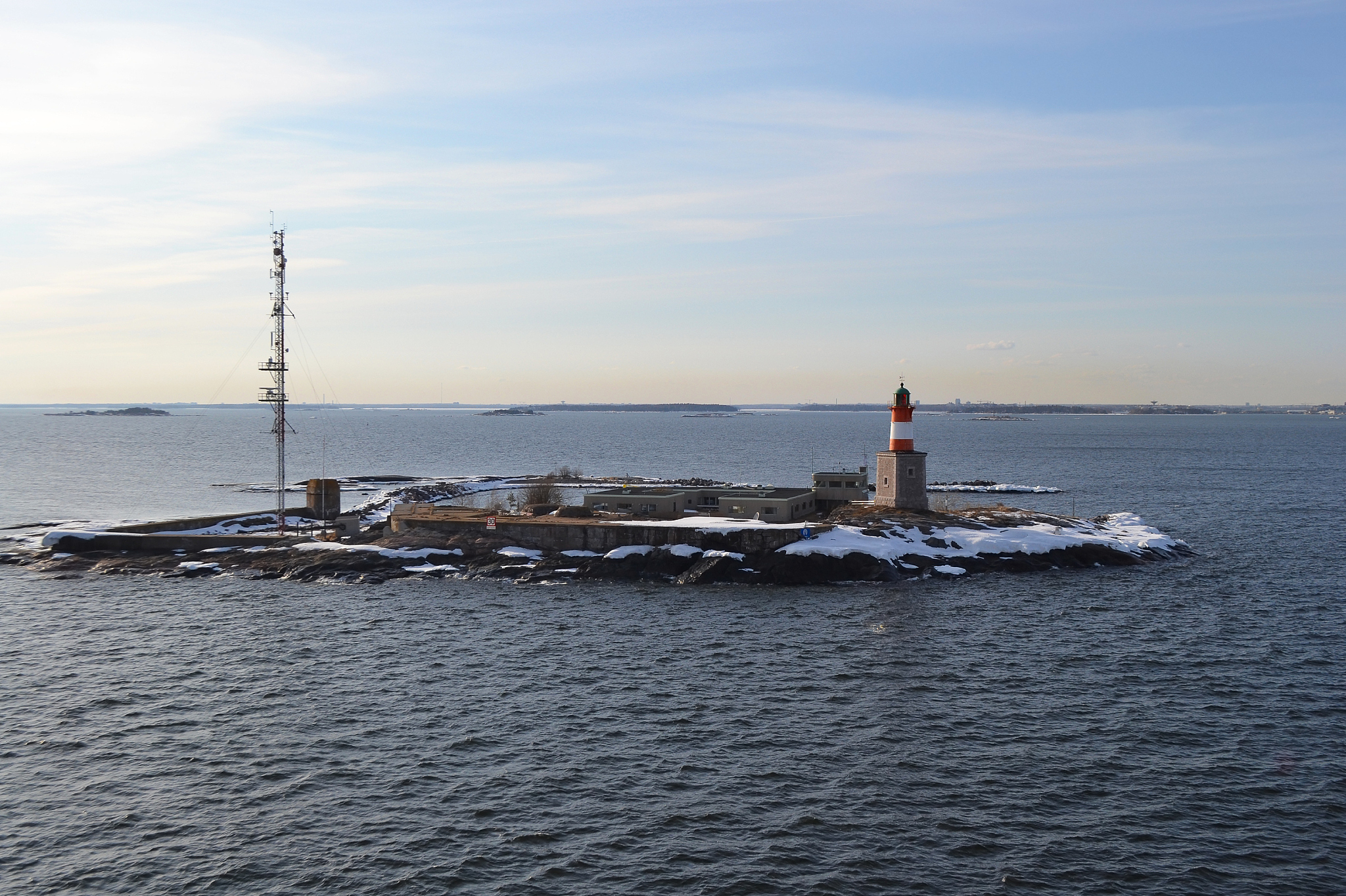 lighthouse in the baltic sea.