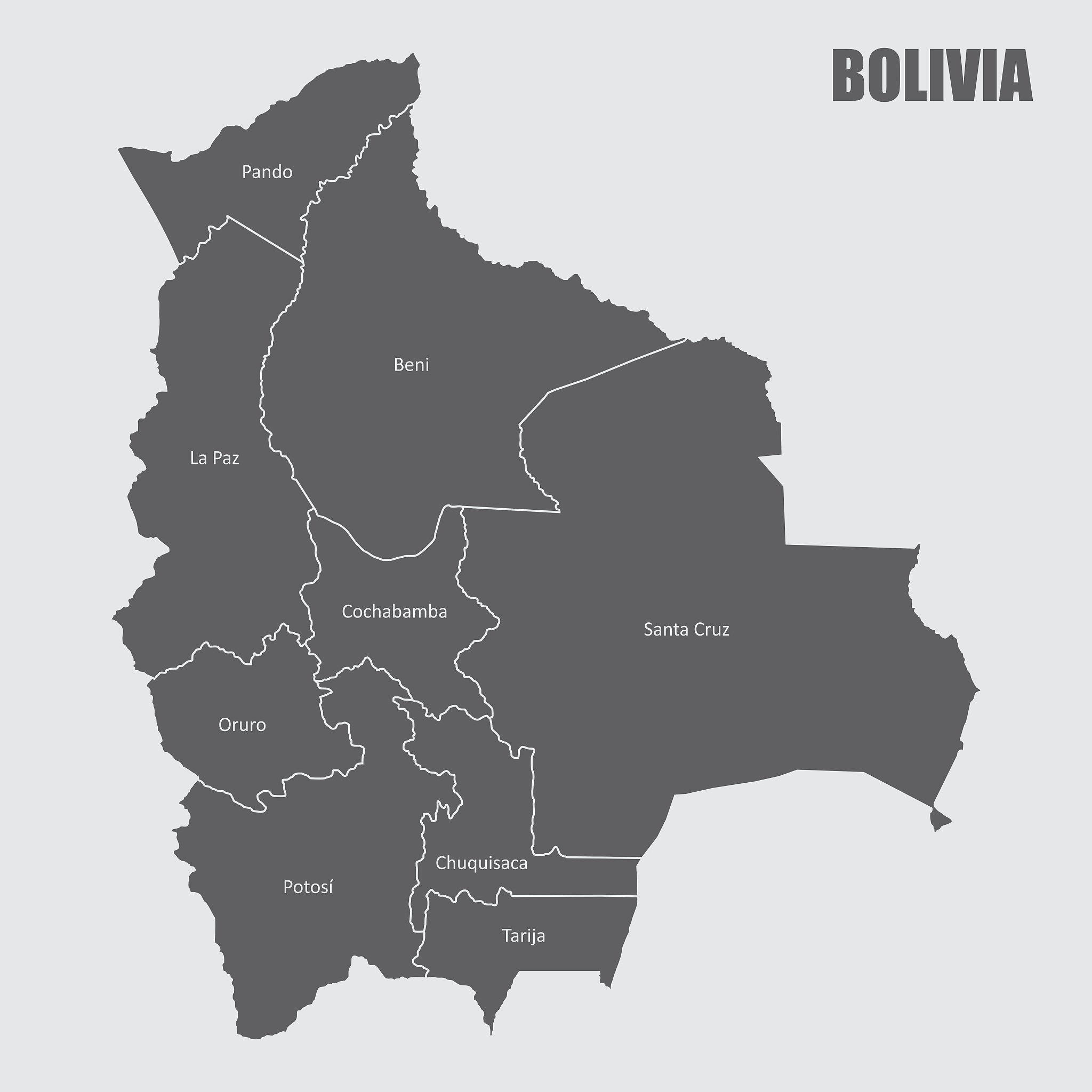 bolivia regions map