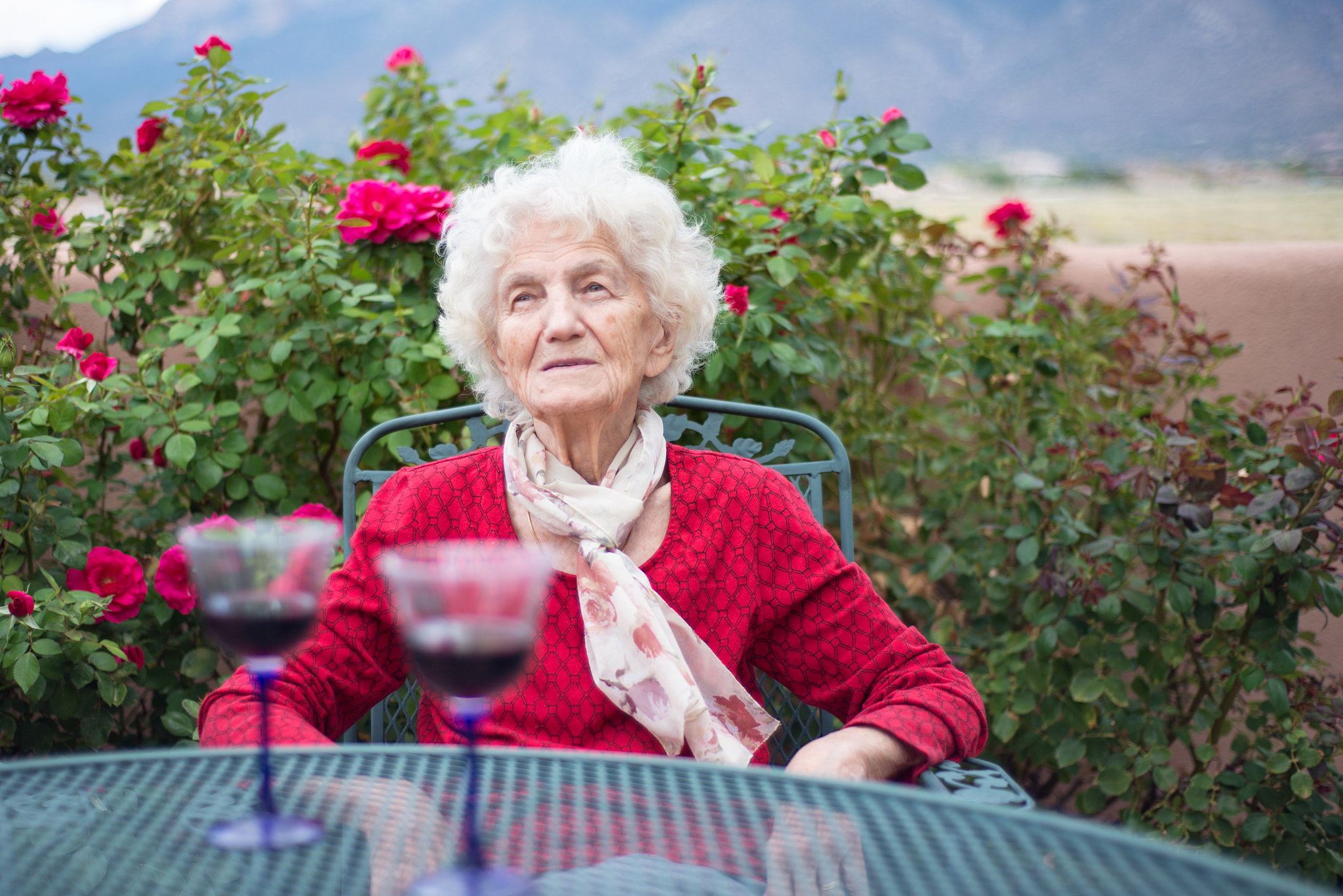 senior women with gentle smile