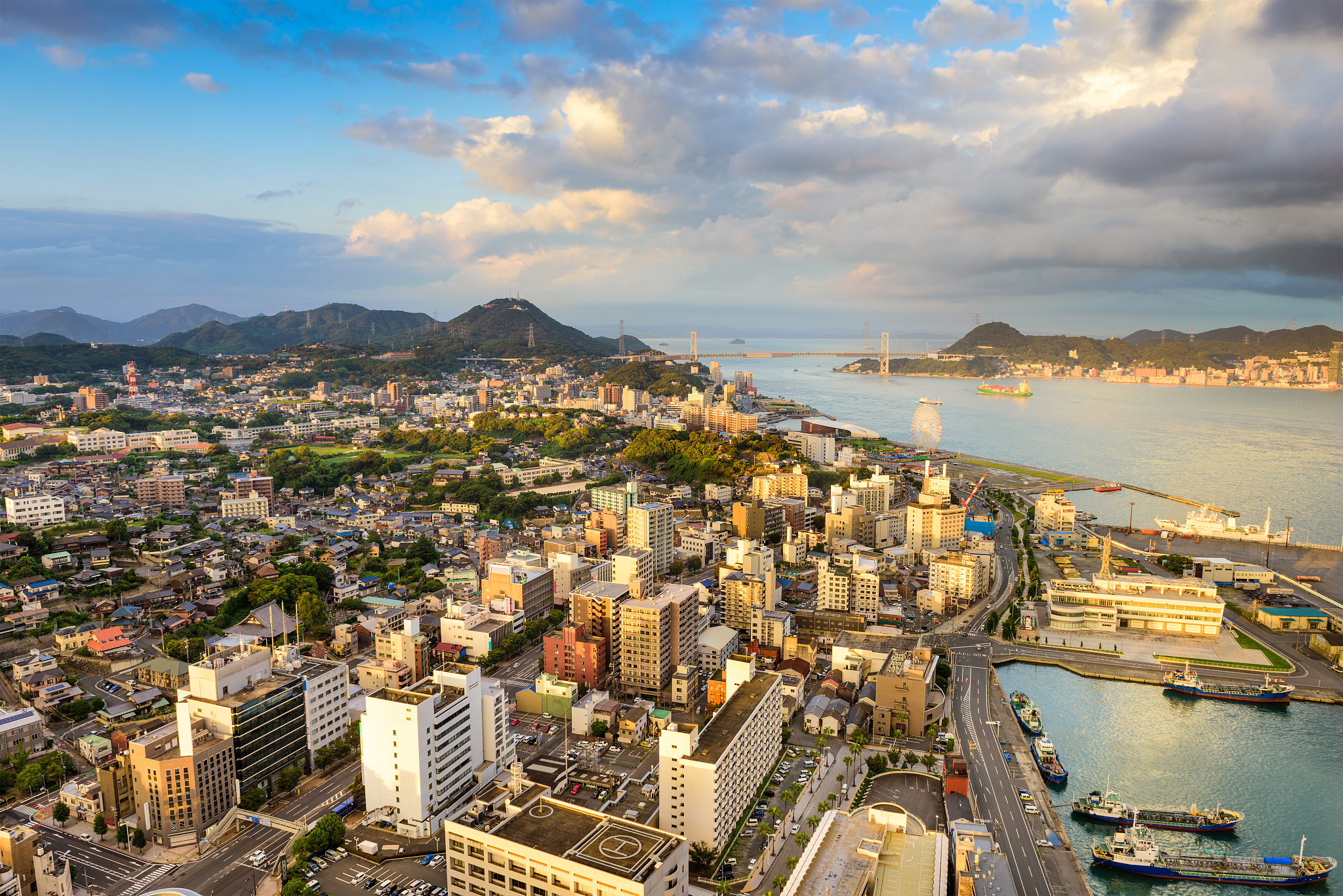 shimonoseki, japan skyline