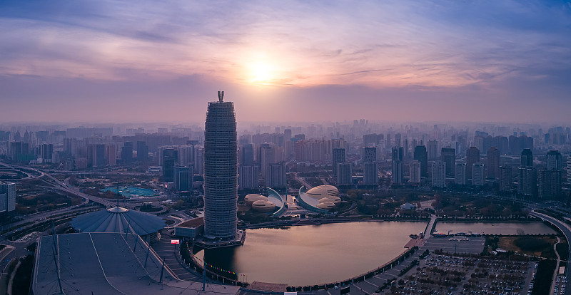 zhengzhou cityscape,henan province,china
