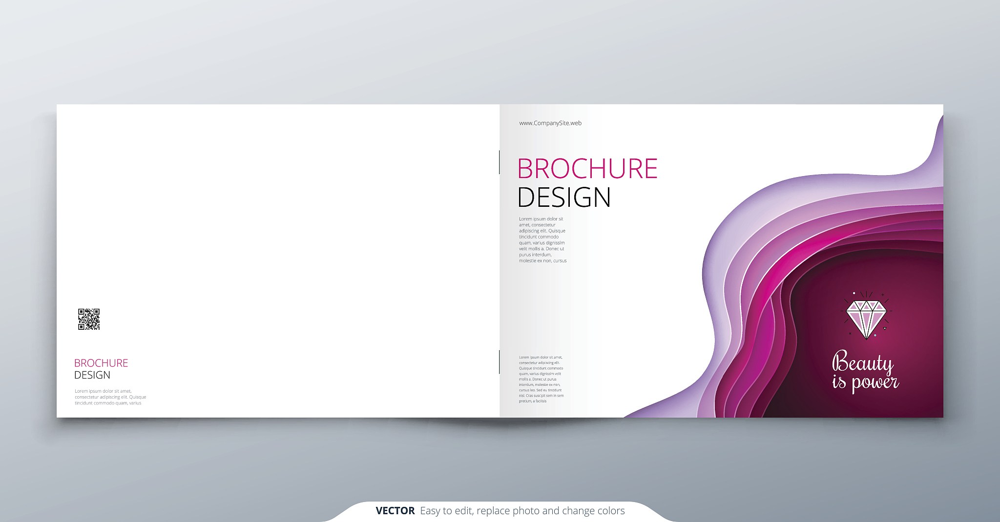 paper cut brochure design. paper carve abstract cover for brochu