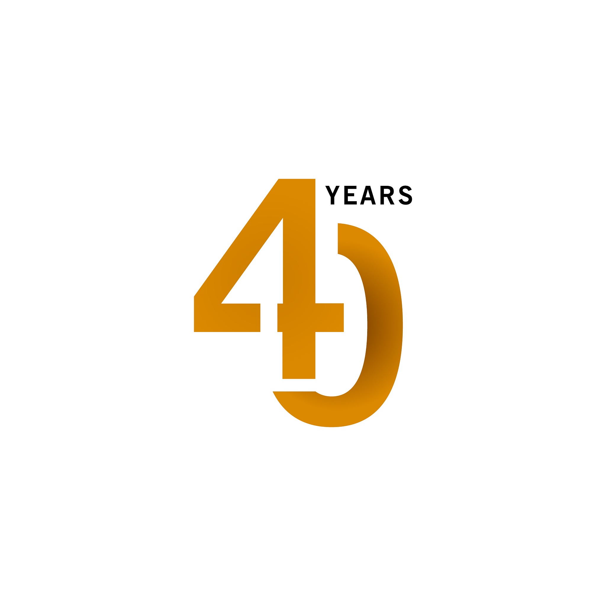 40 years anniversary template design