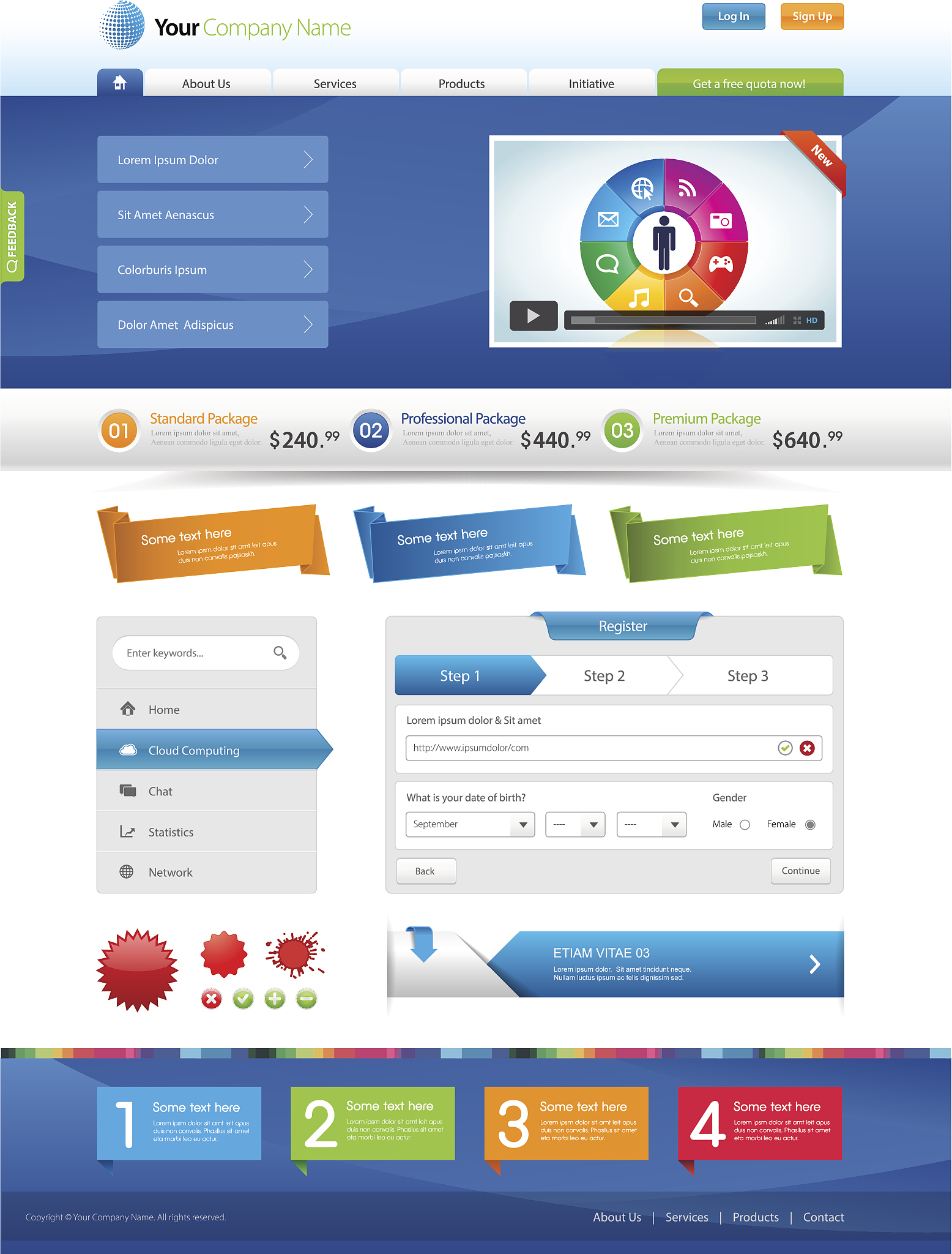 website elements