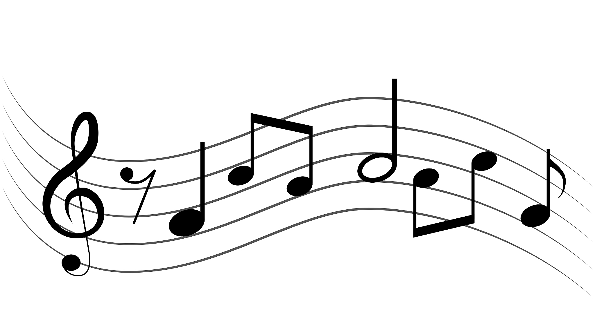 black musical notes icon design.note music icon set.