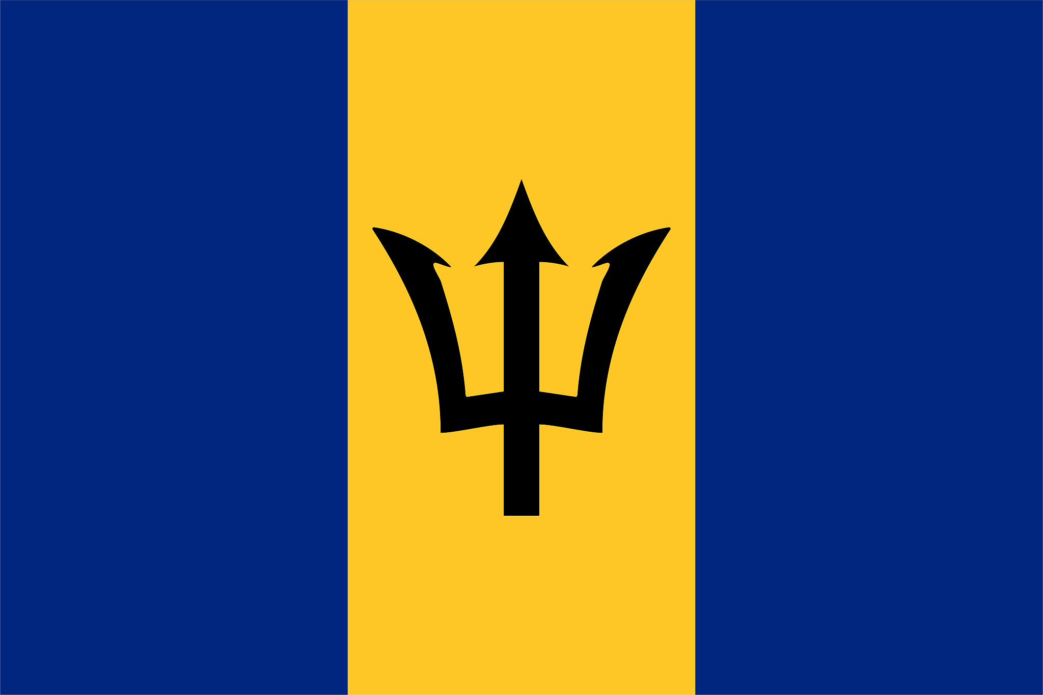 flag of barbados vector illustration eps 10