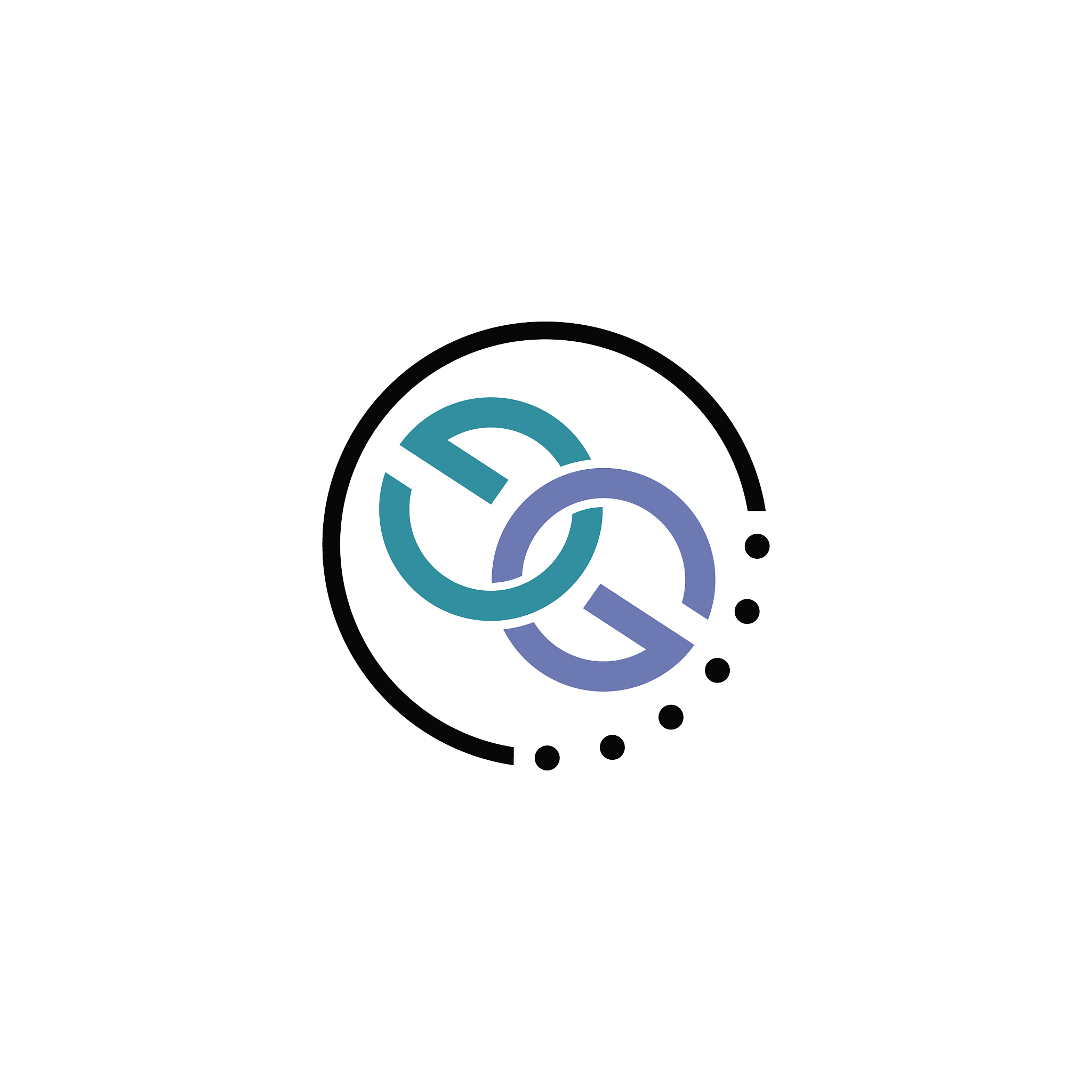 initial letter gg or g logo design template