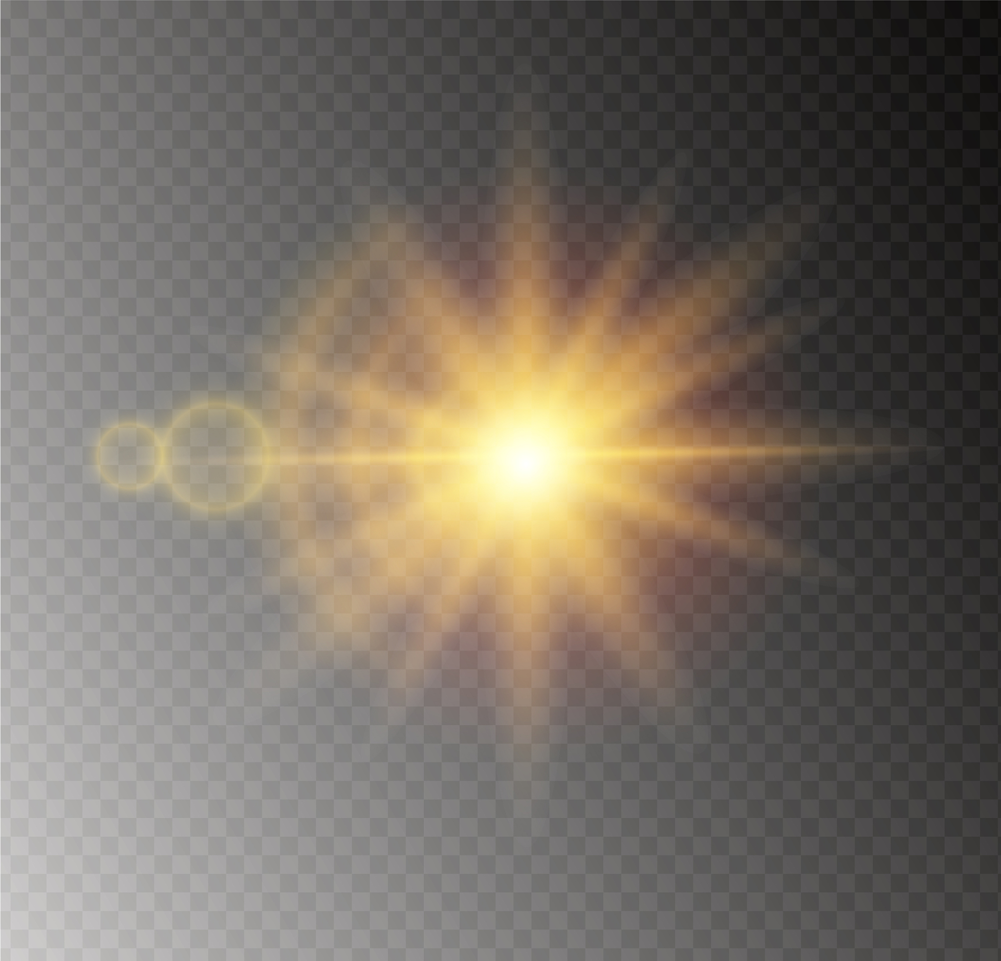 yellow glowing light