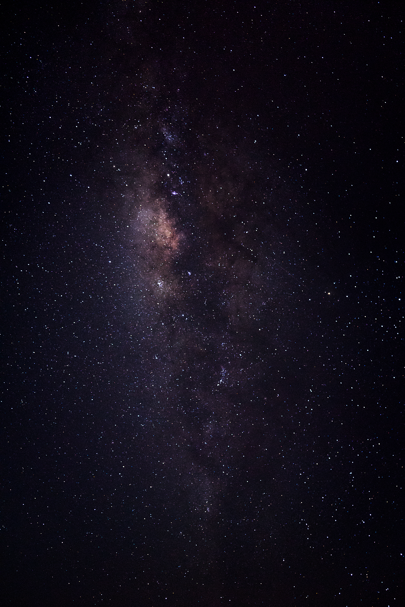 the dark sky with stars and stardust
