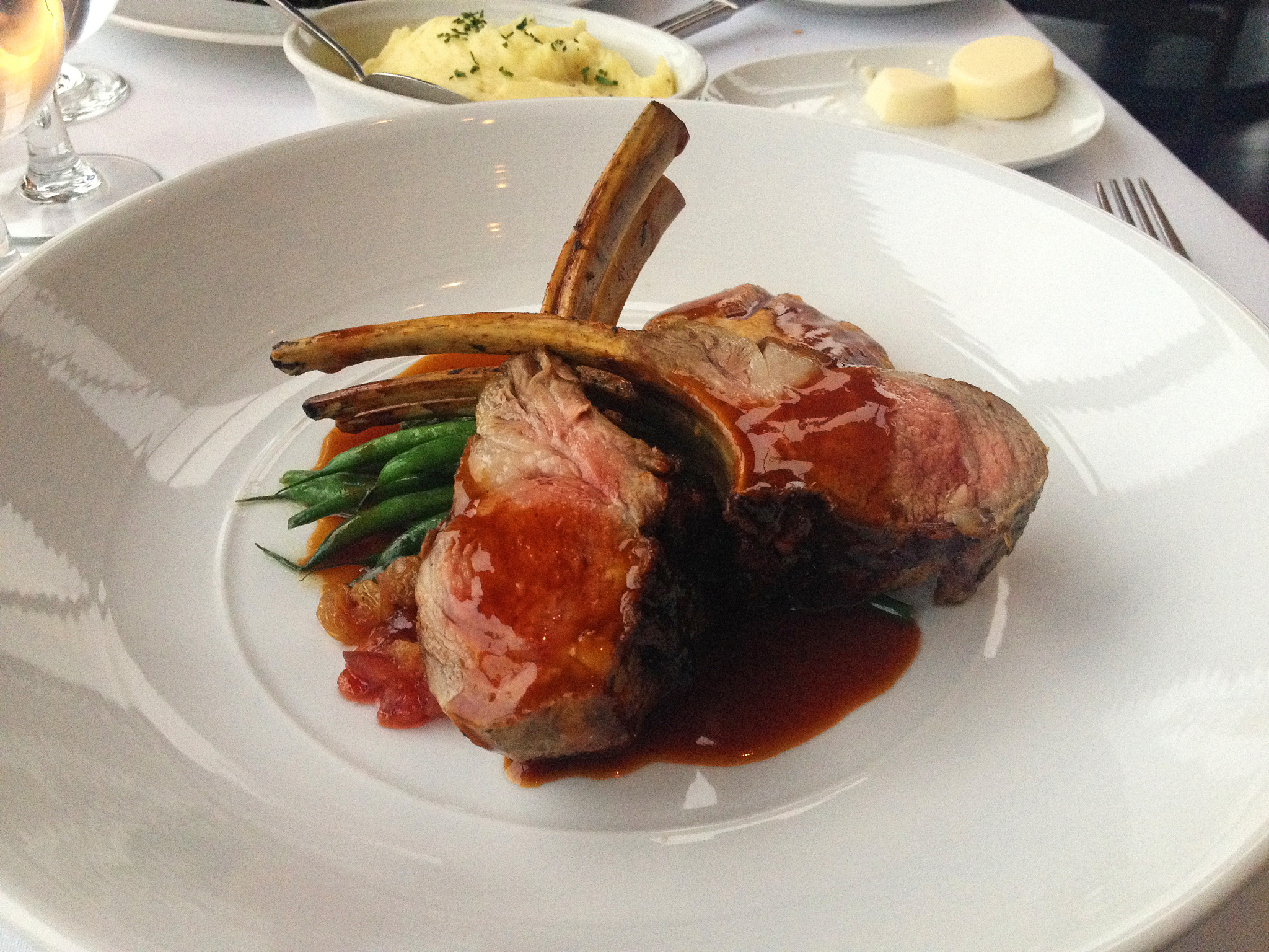 lamb chops with glaze