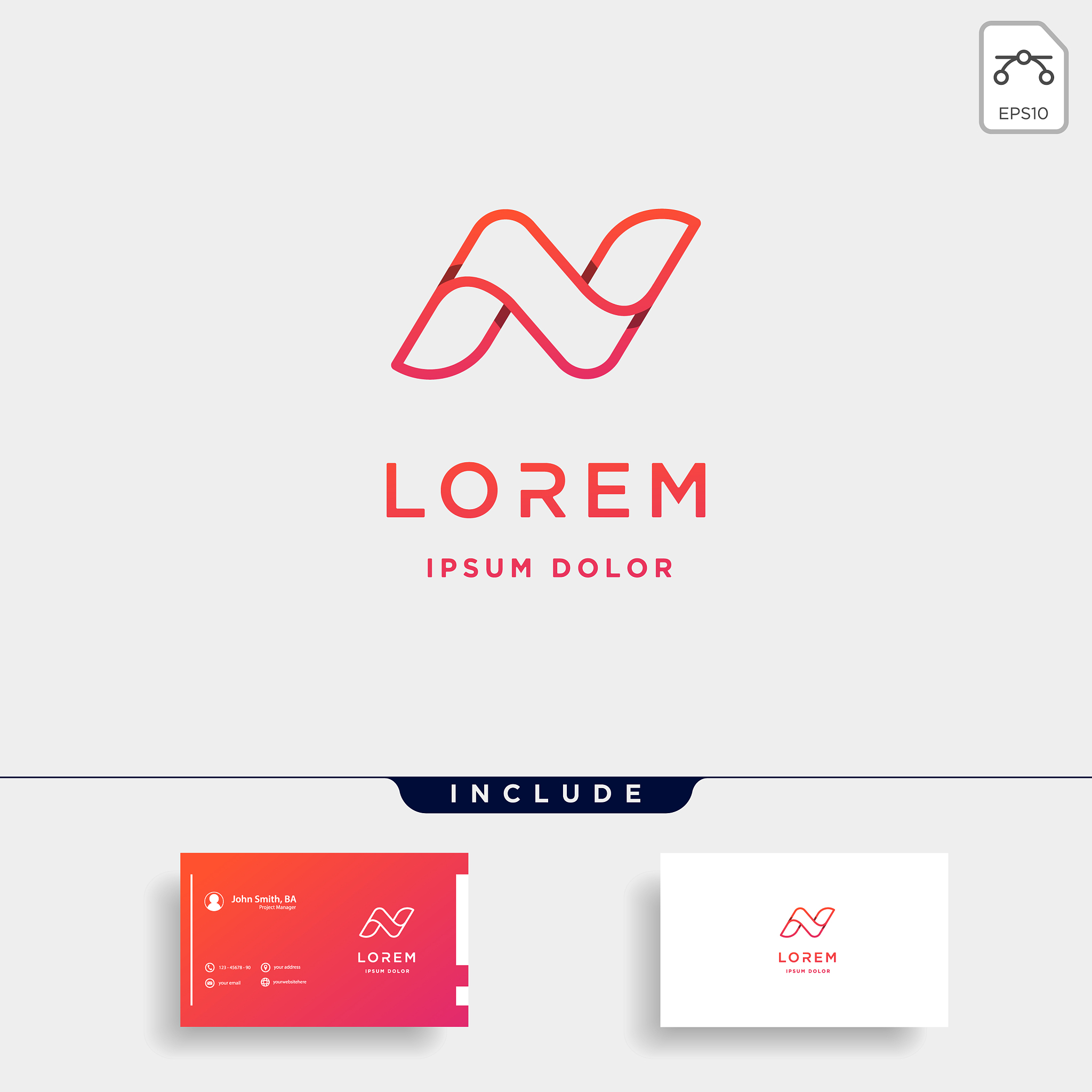 letter n nn logo design simple