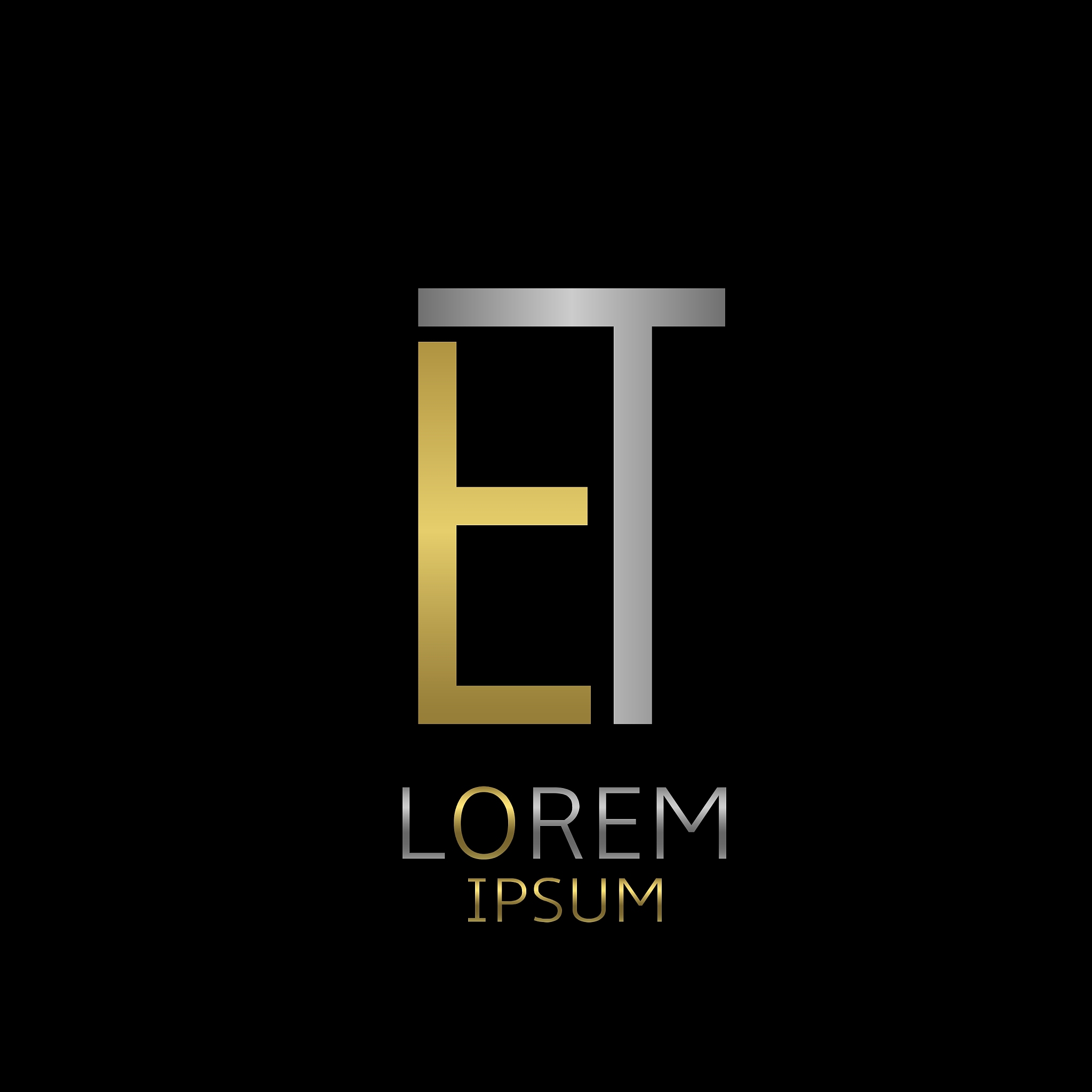 et letters logo