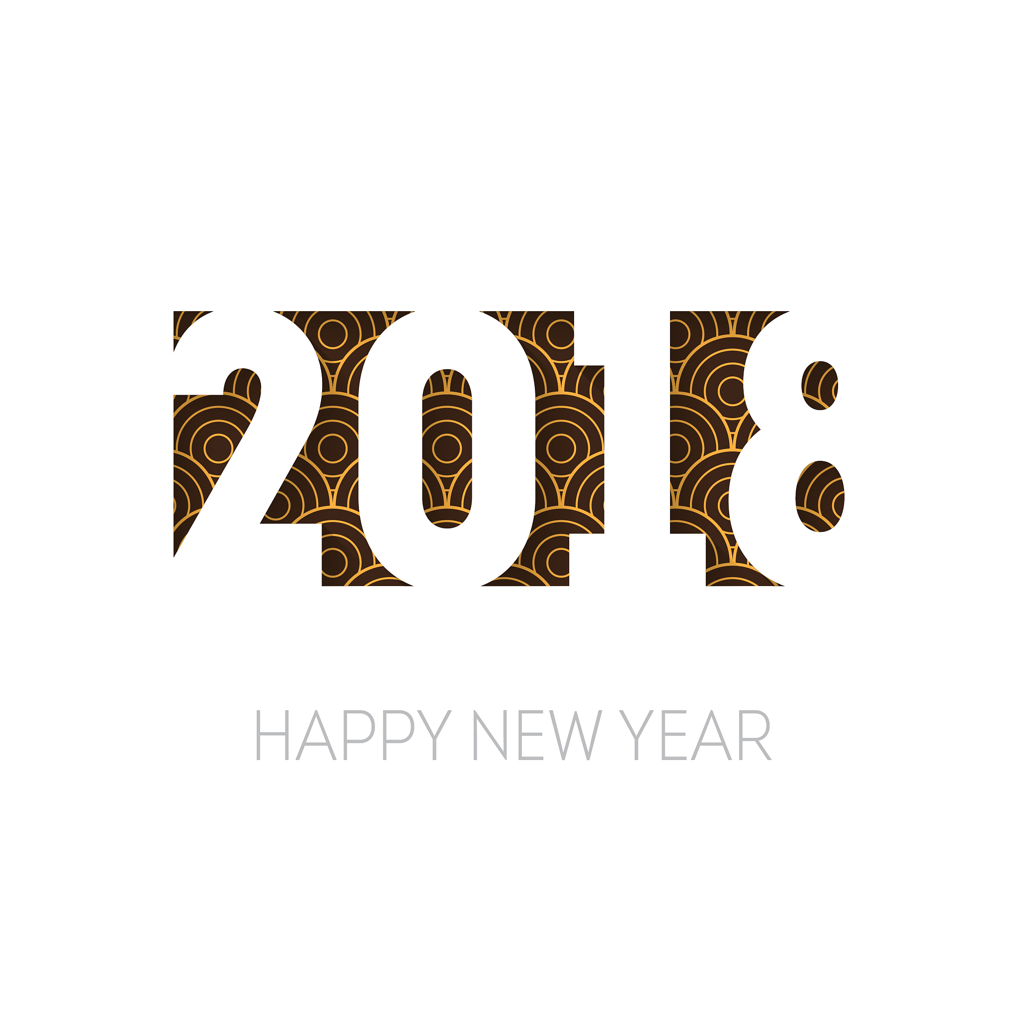 happy new year 2018 vector elegant background. cover of business