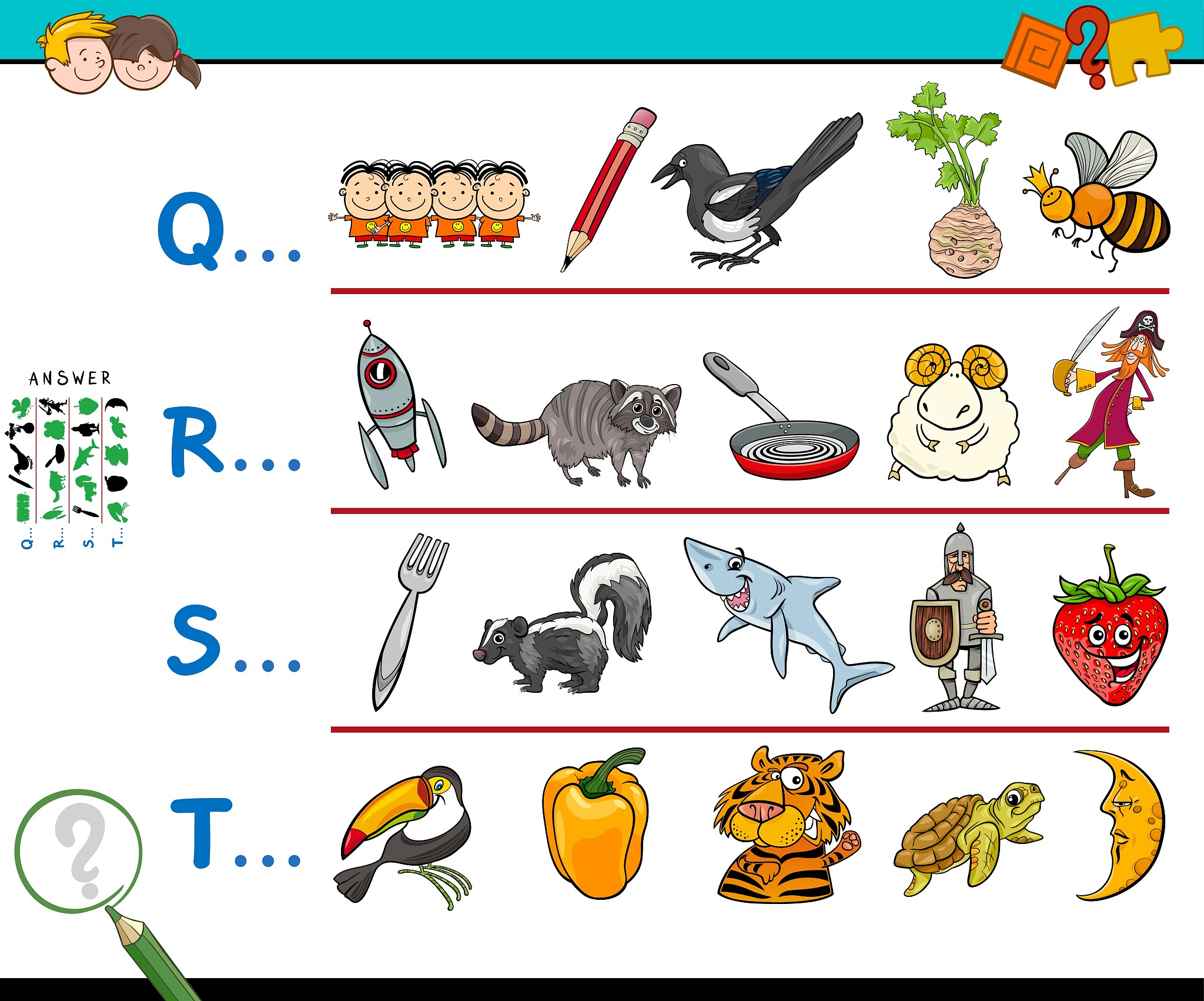 first letter educational game for kids