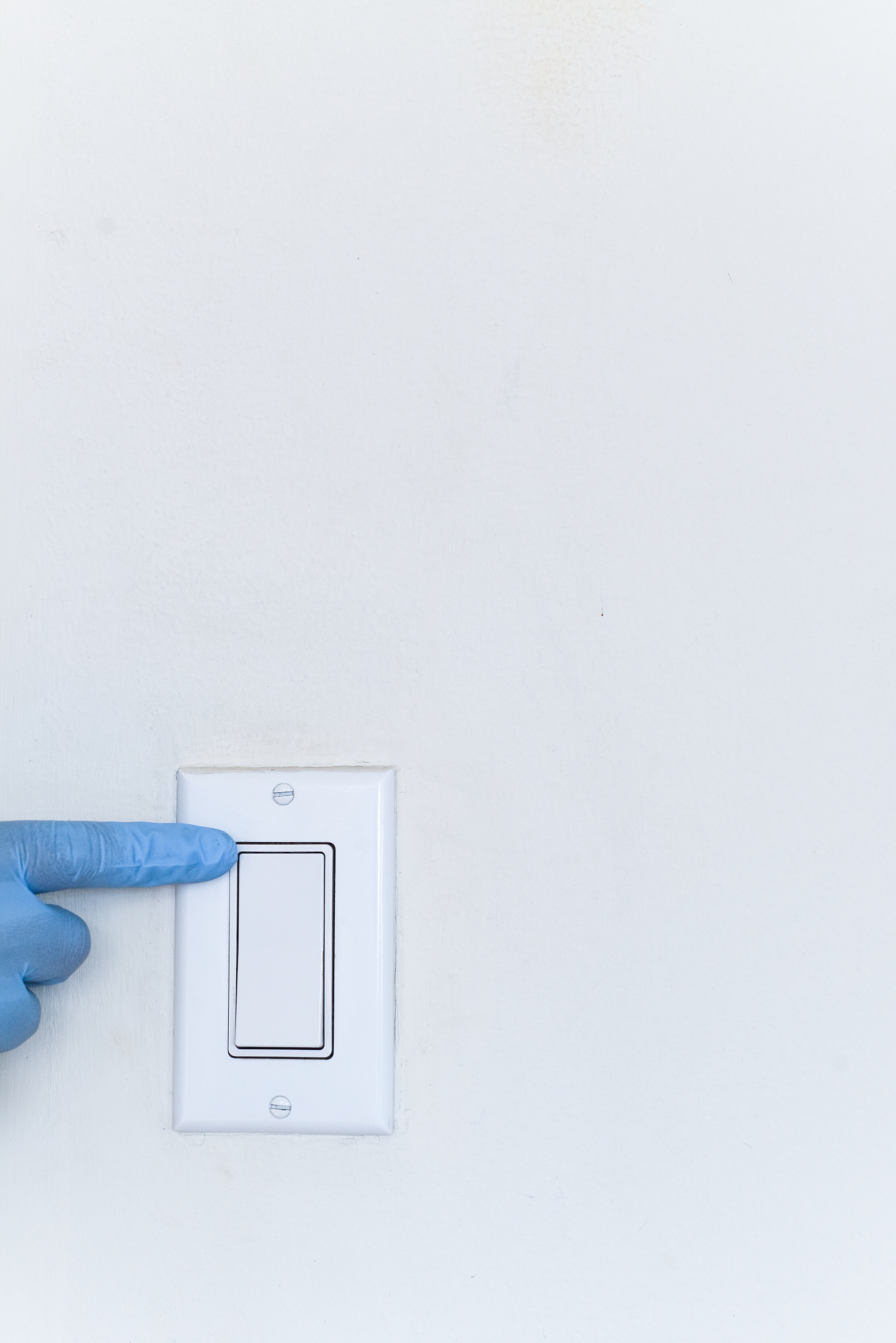 turn on light switch with gloves