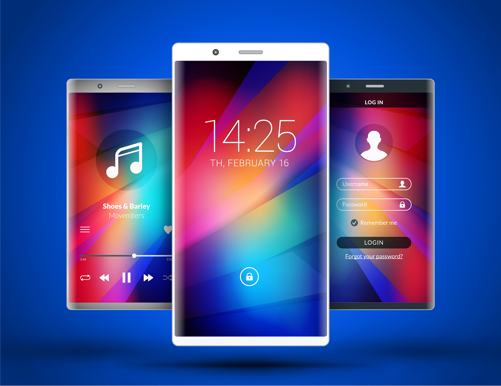 mobile interface wallpaper design abstract